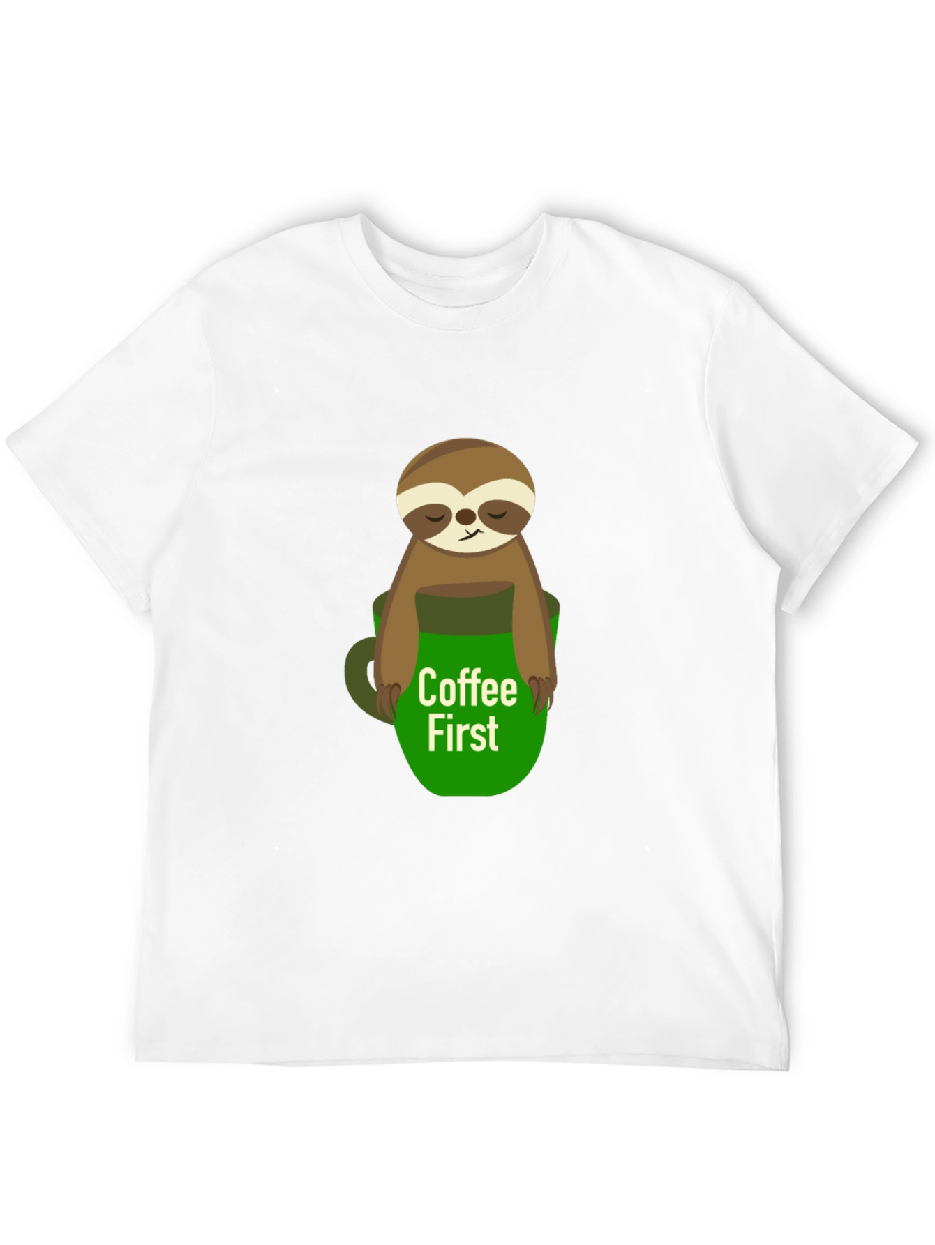 Coffee First Sloth Graphic Tee