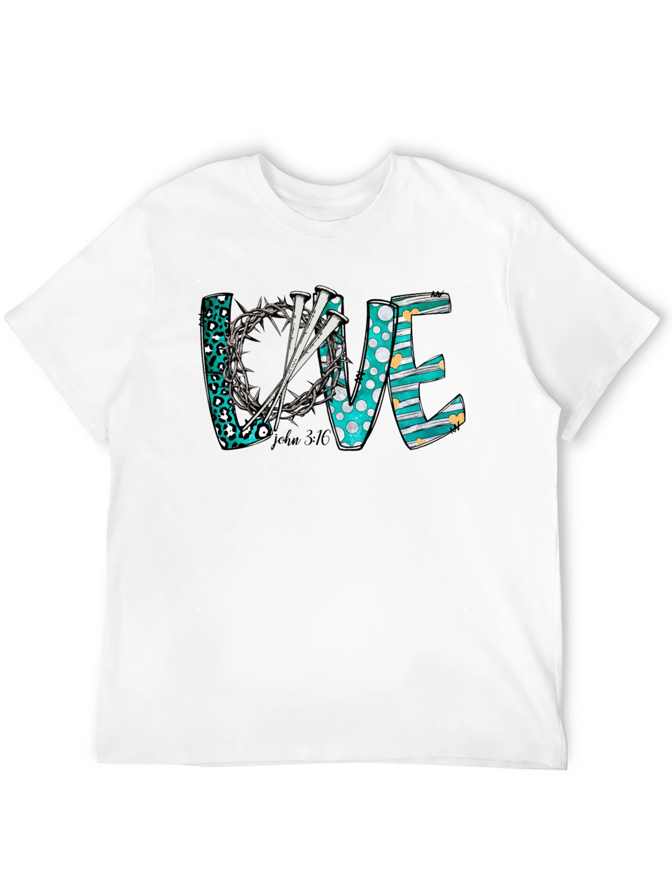 Love Christian T-Shirt: Crown of Thorns Nails