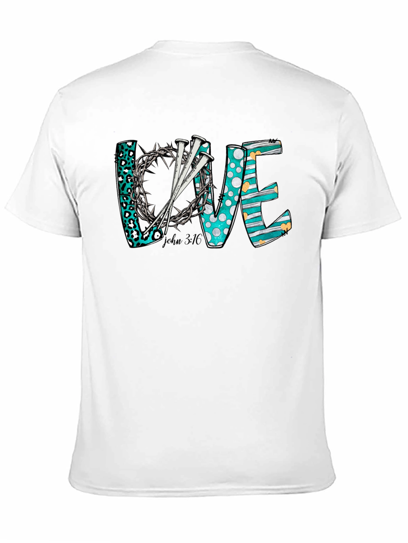 Love Christian T-Shirt: Crown of Thorns Nails