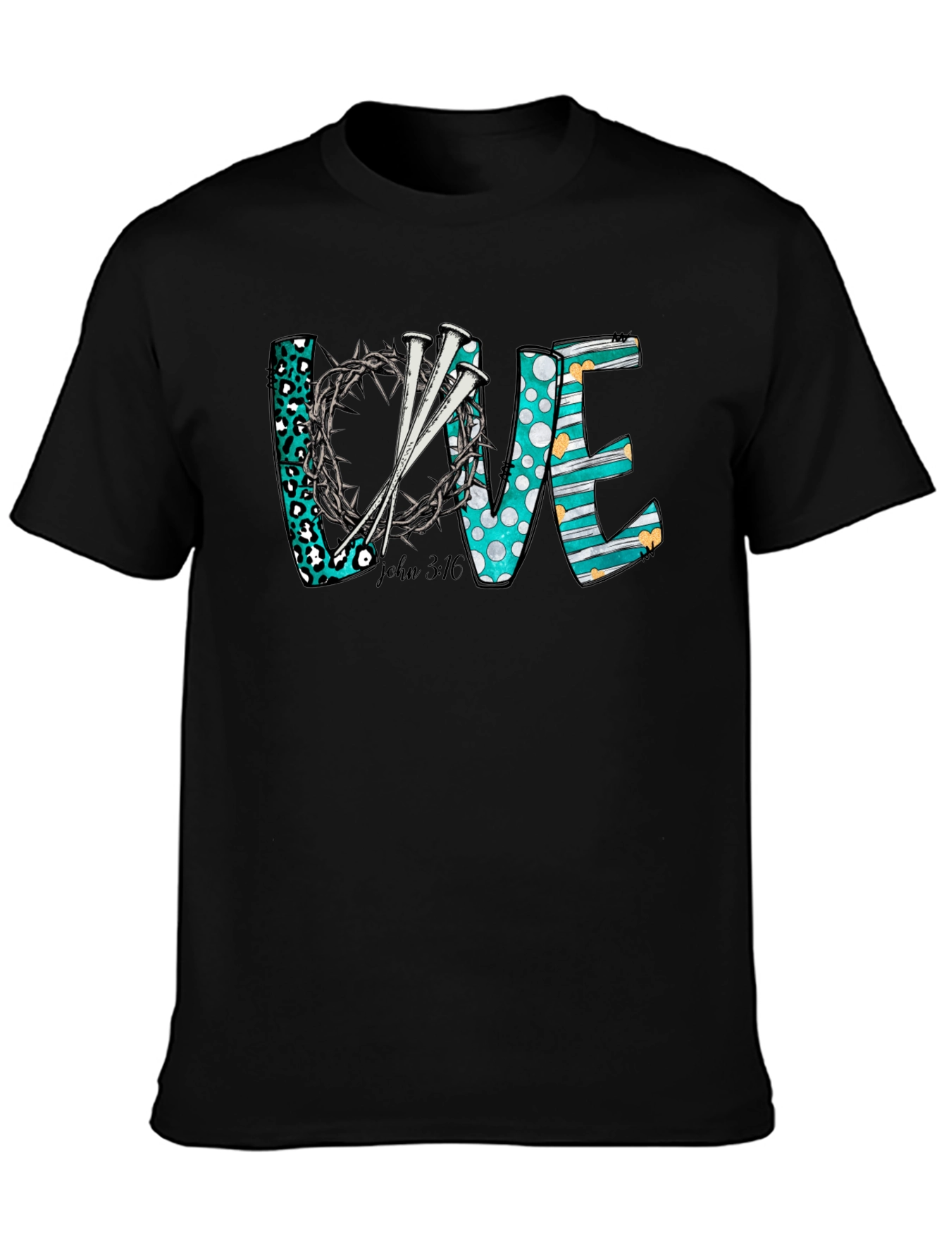 Love Christian T-Shirt: Crown of Thorns Nails
