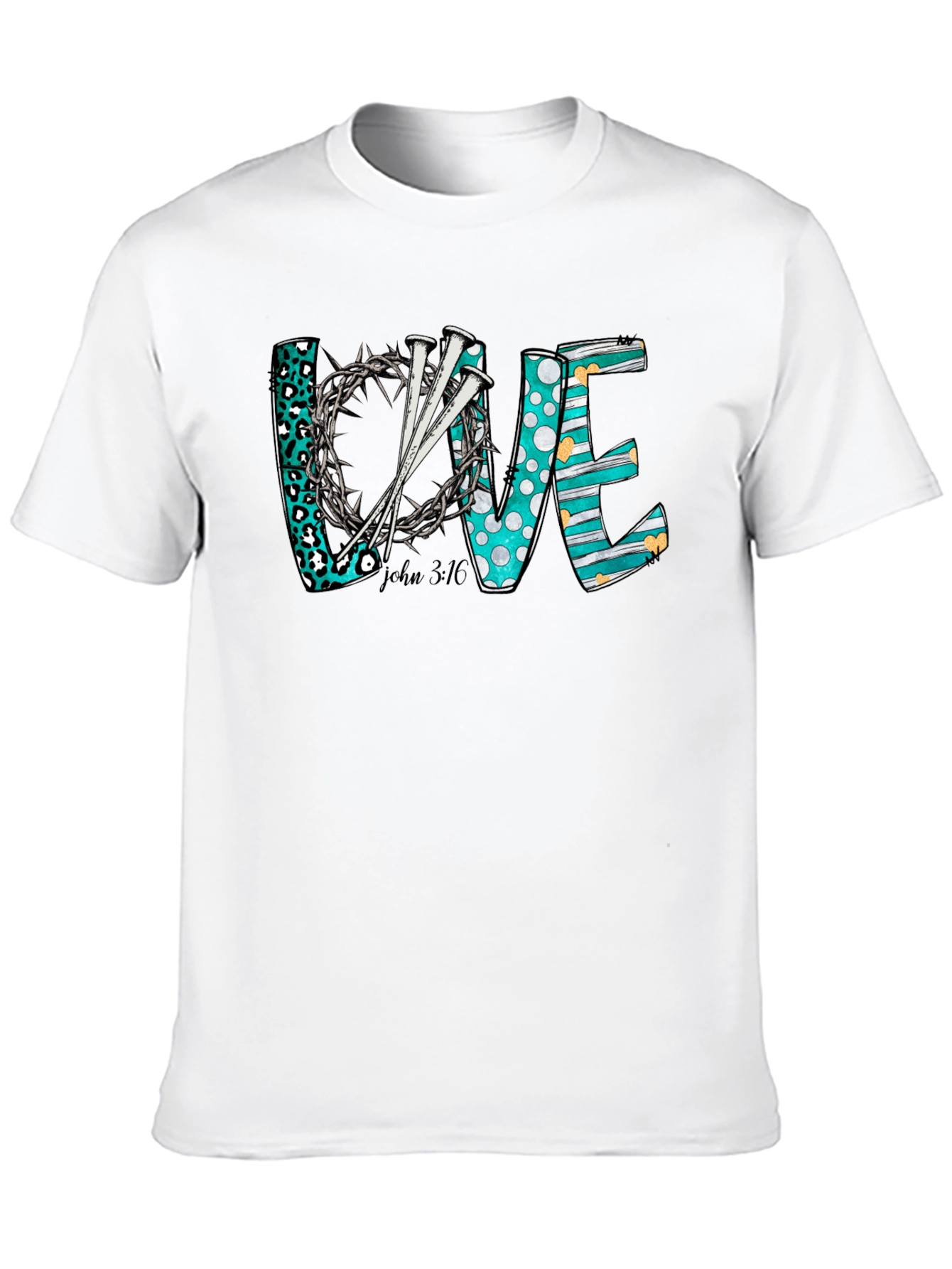 Love Christian T-Shirt: Crown of Thorns Nails