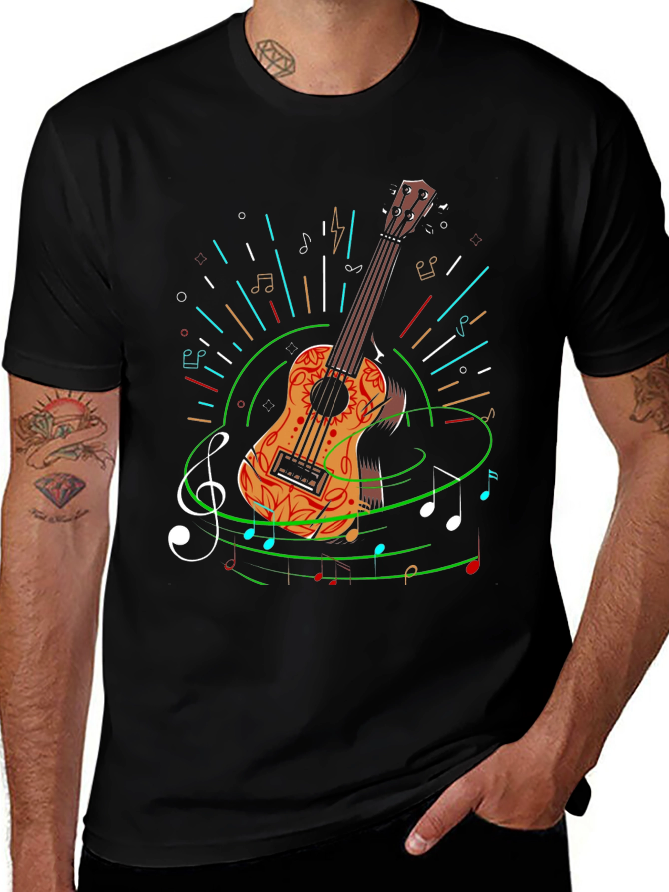 Acoustic Guitar Music T-Shirt