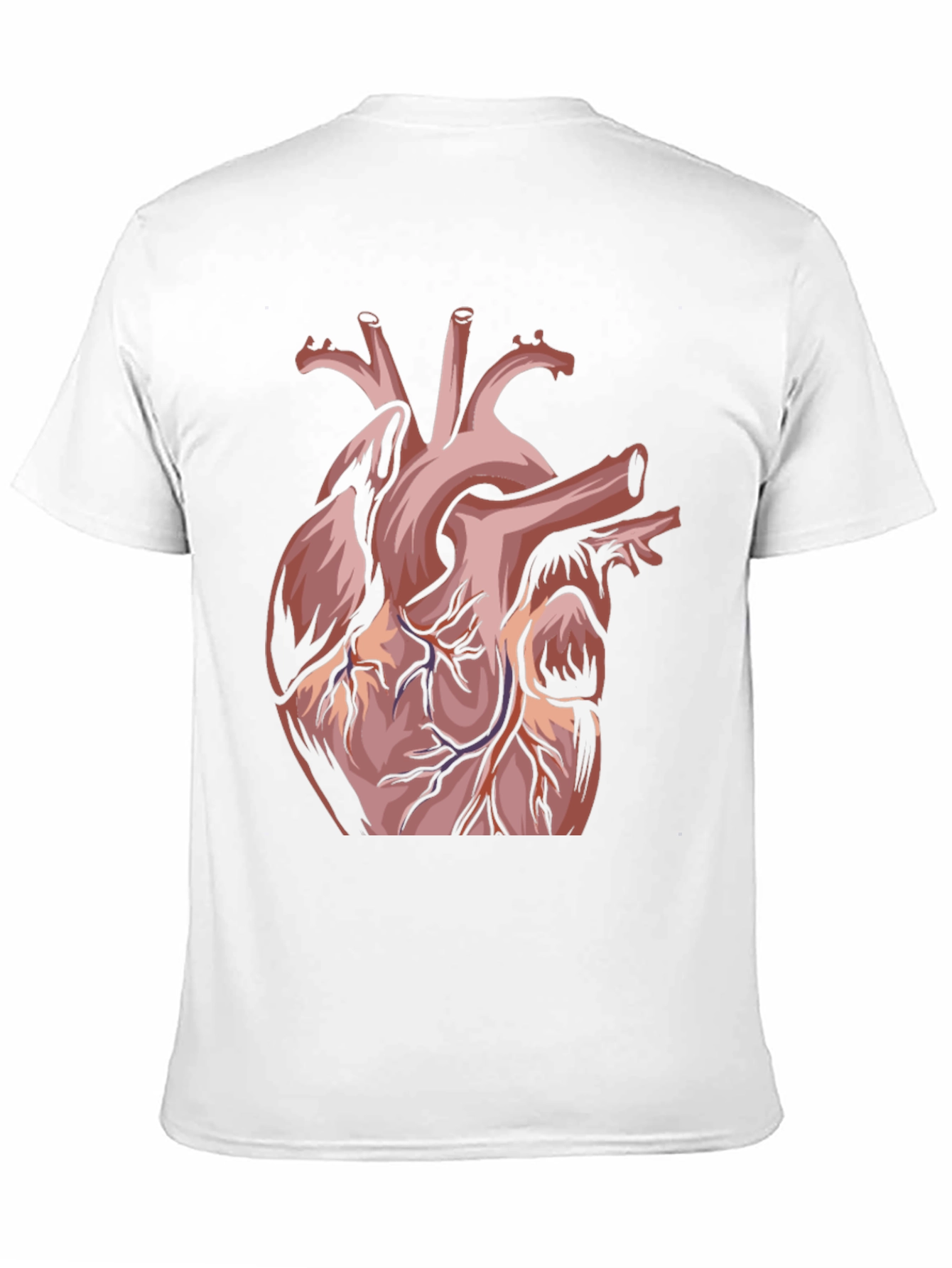 Anatomical Heart Graphic Tee - Black Cotton Blend