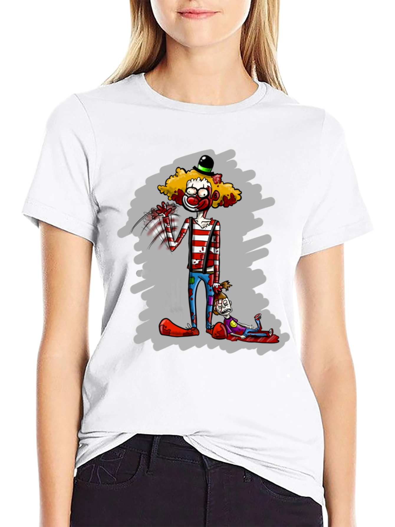 Creepy Clown T-Shirt - Unique Graphic Tee