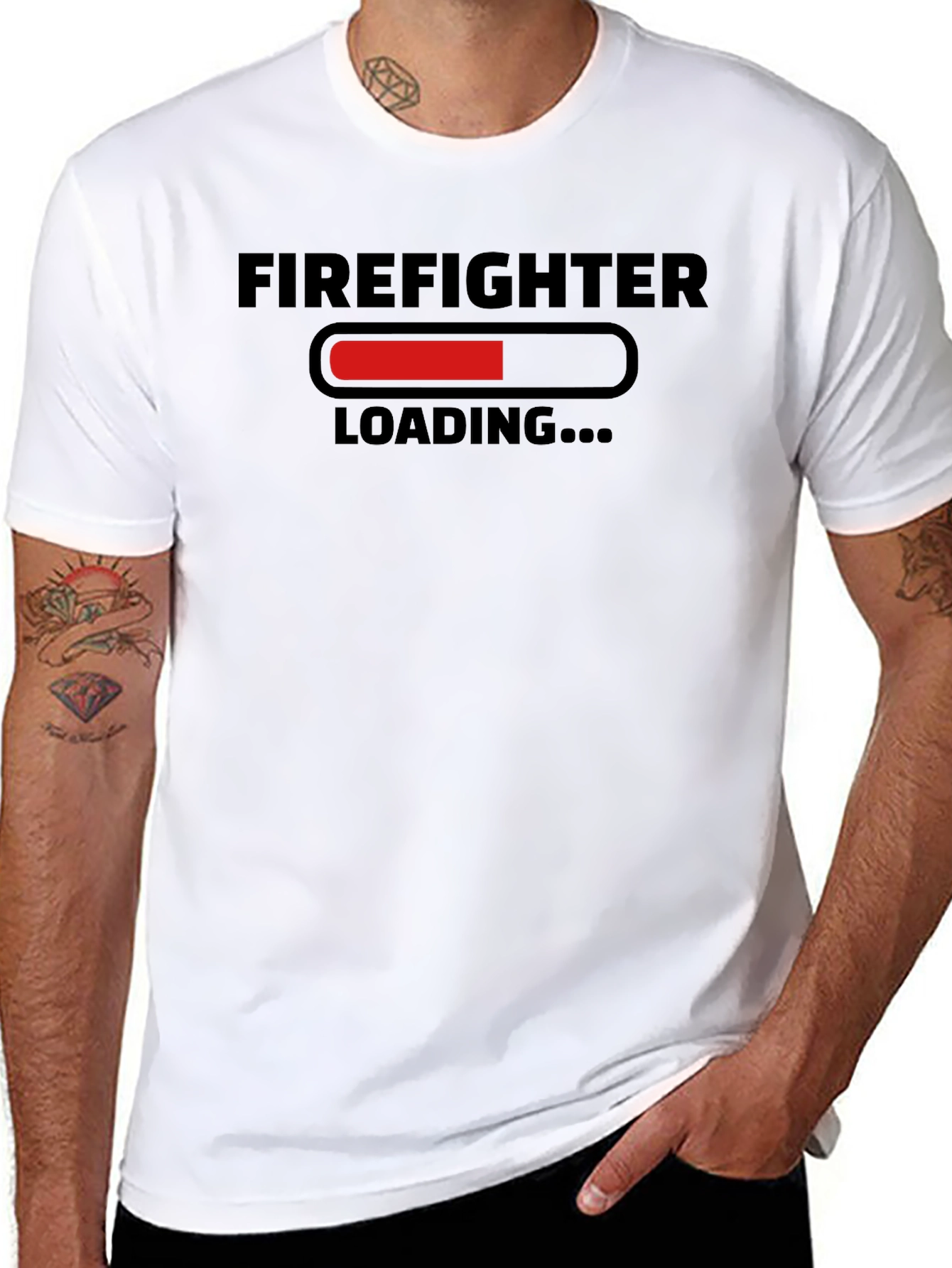 Firefighter Loading Funny T-Shirt - Unisex