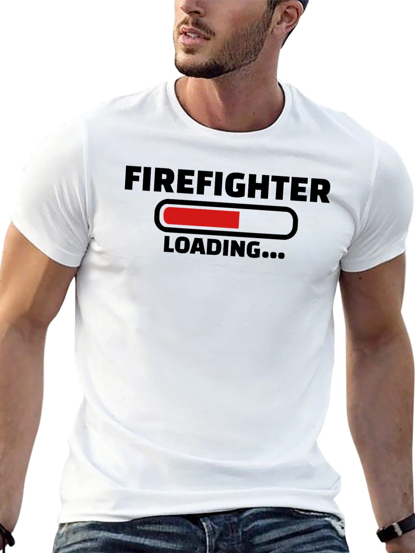 Firefighter Loading Funny T-Shirt - Unisex