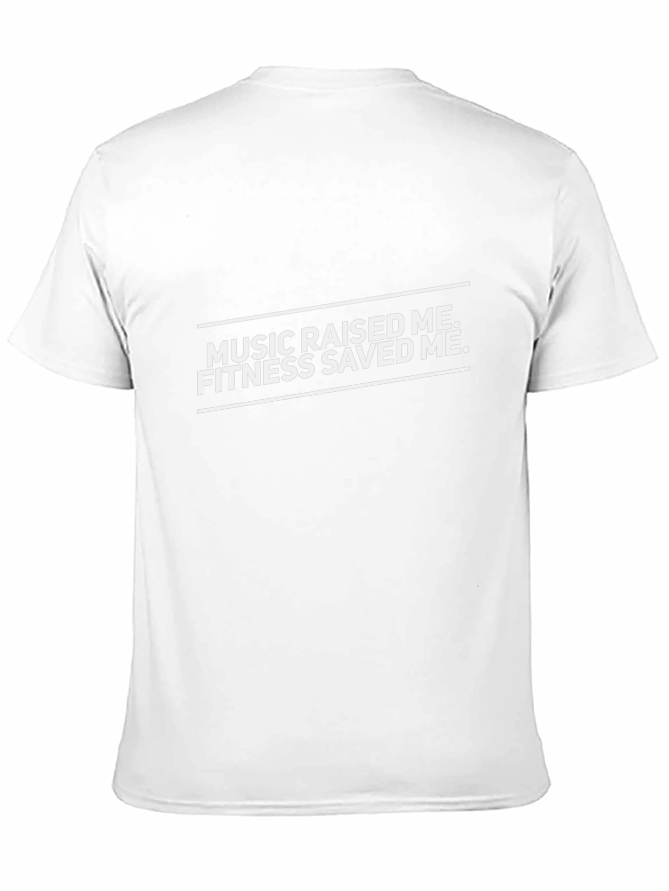 Music Raised Me Fitness Saved Me Graphic Tee
