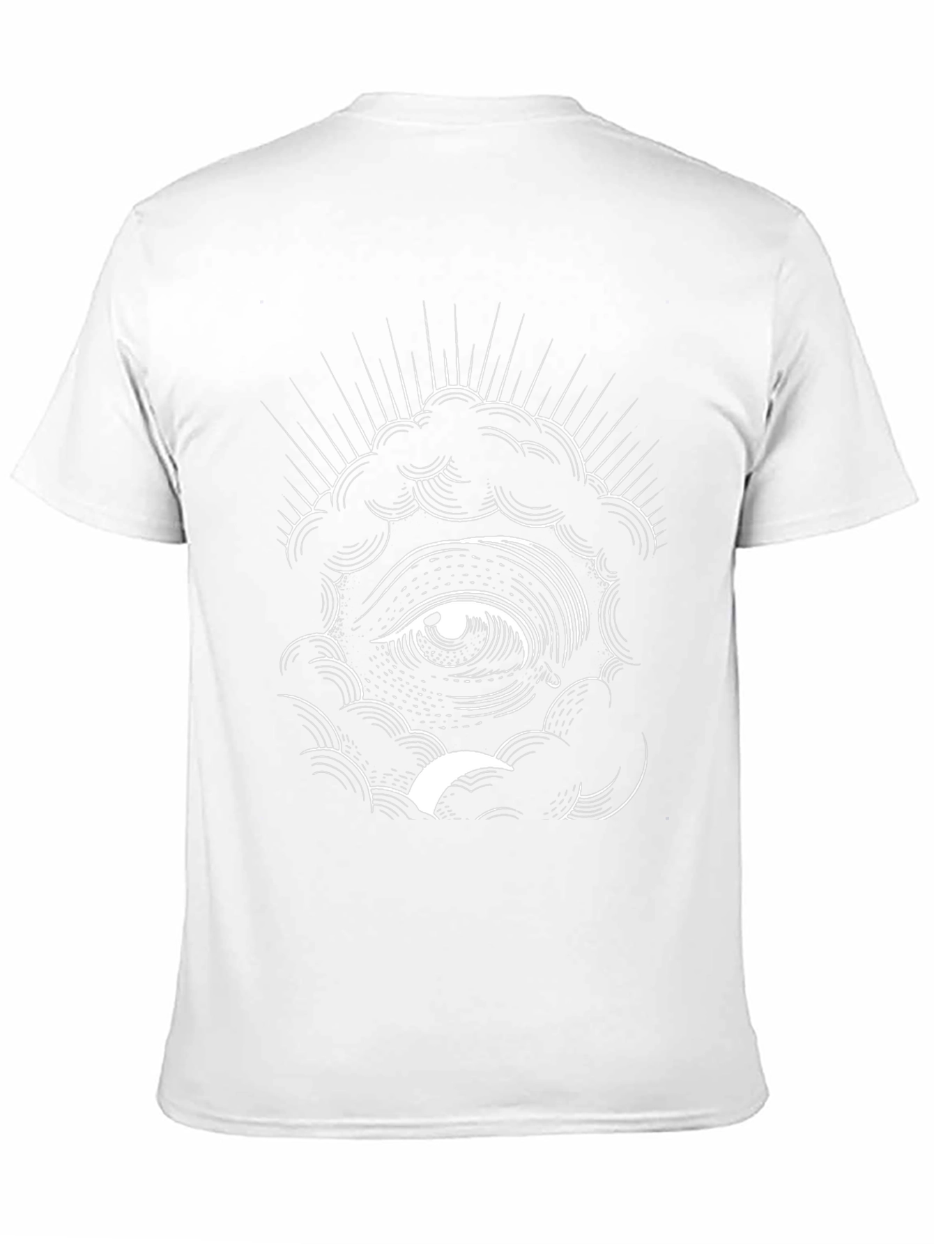 Eye of Providence Cloud Graphic Black T-Shirt