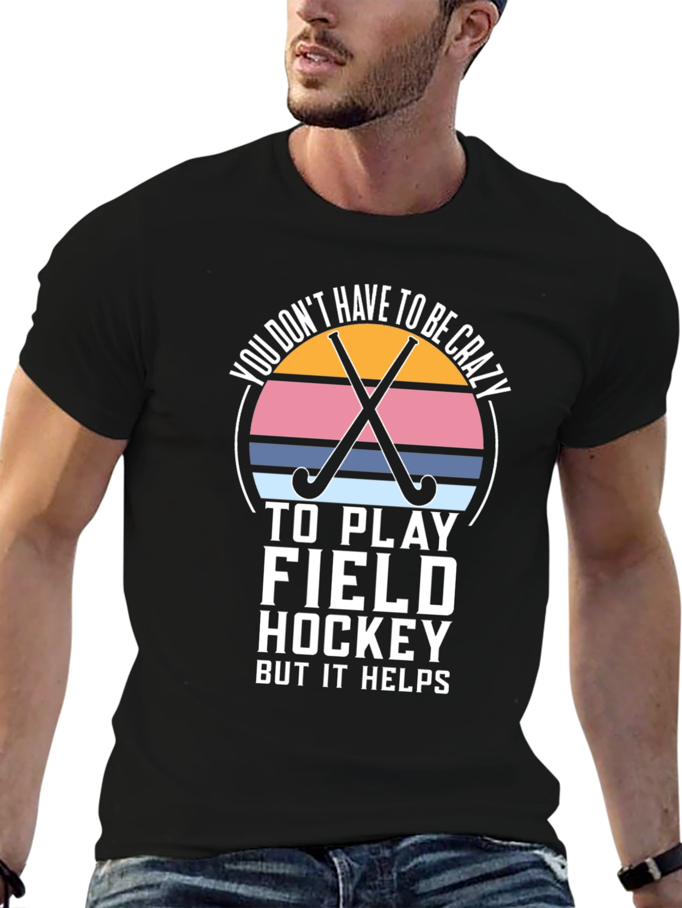 Funny Field Hockey Graphic Tee