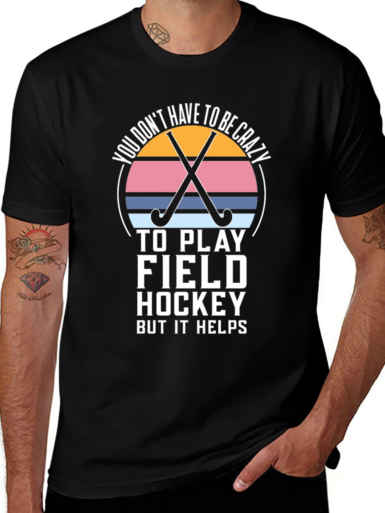 Funny Field Hockey Graphic Tee