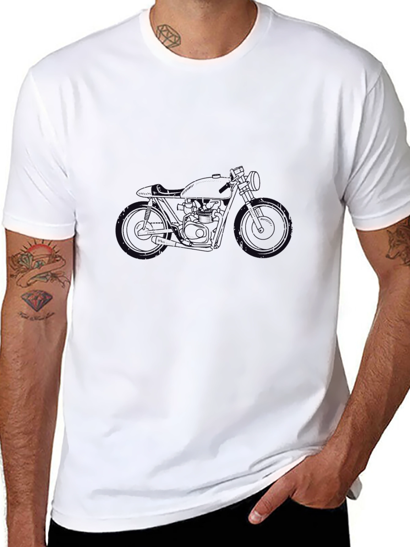 Cool Motorcycle Graphic Tee - Ride in Style!