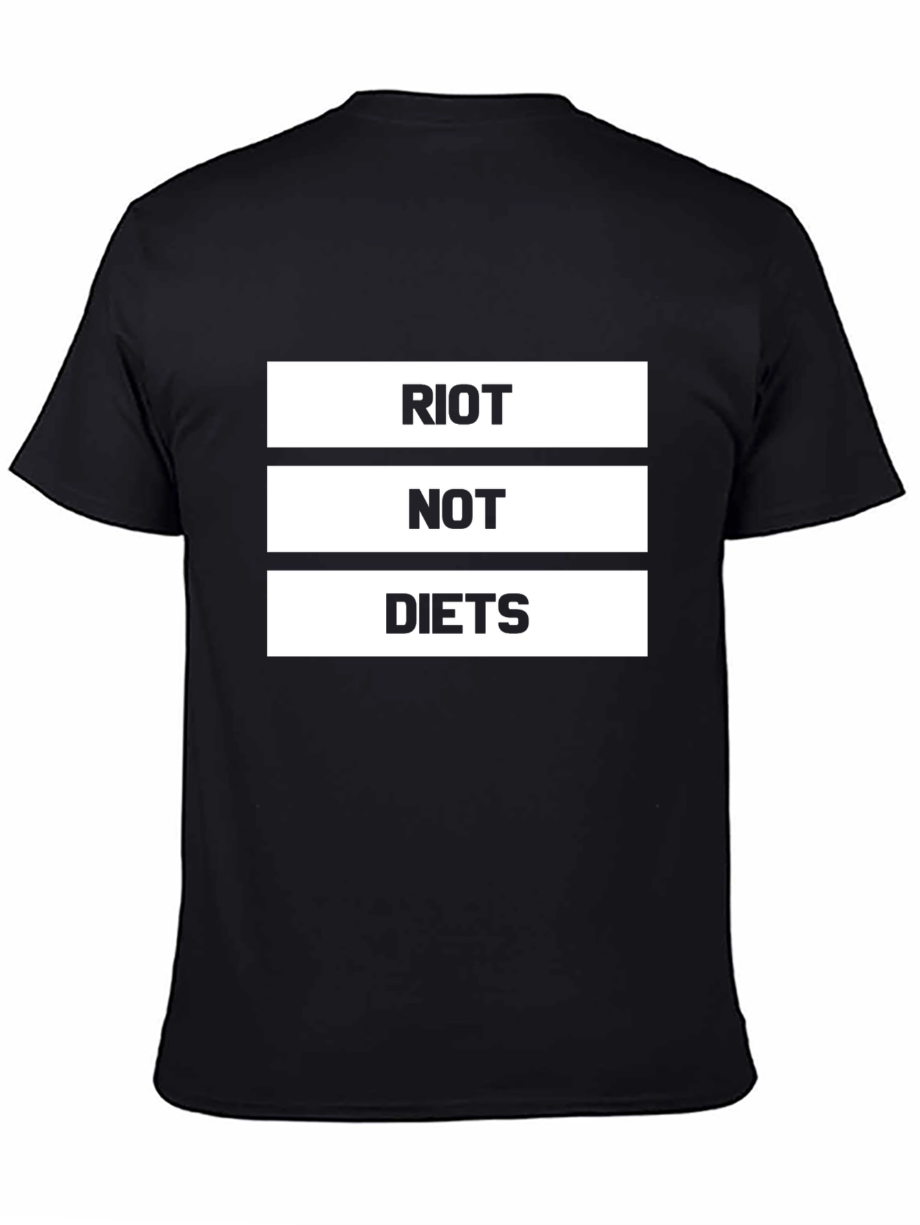 Riot Not Diets Graphic Tee - Bold Statement Shirt