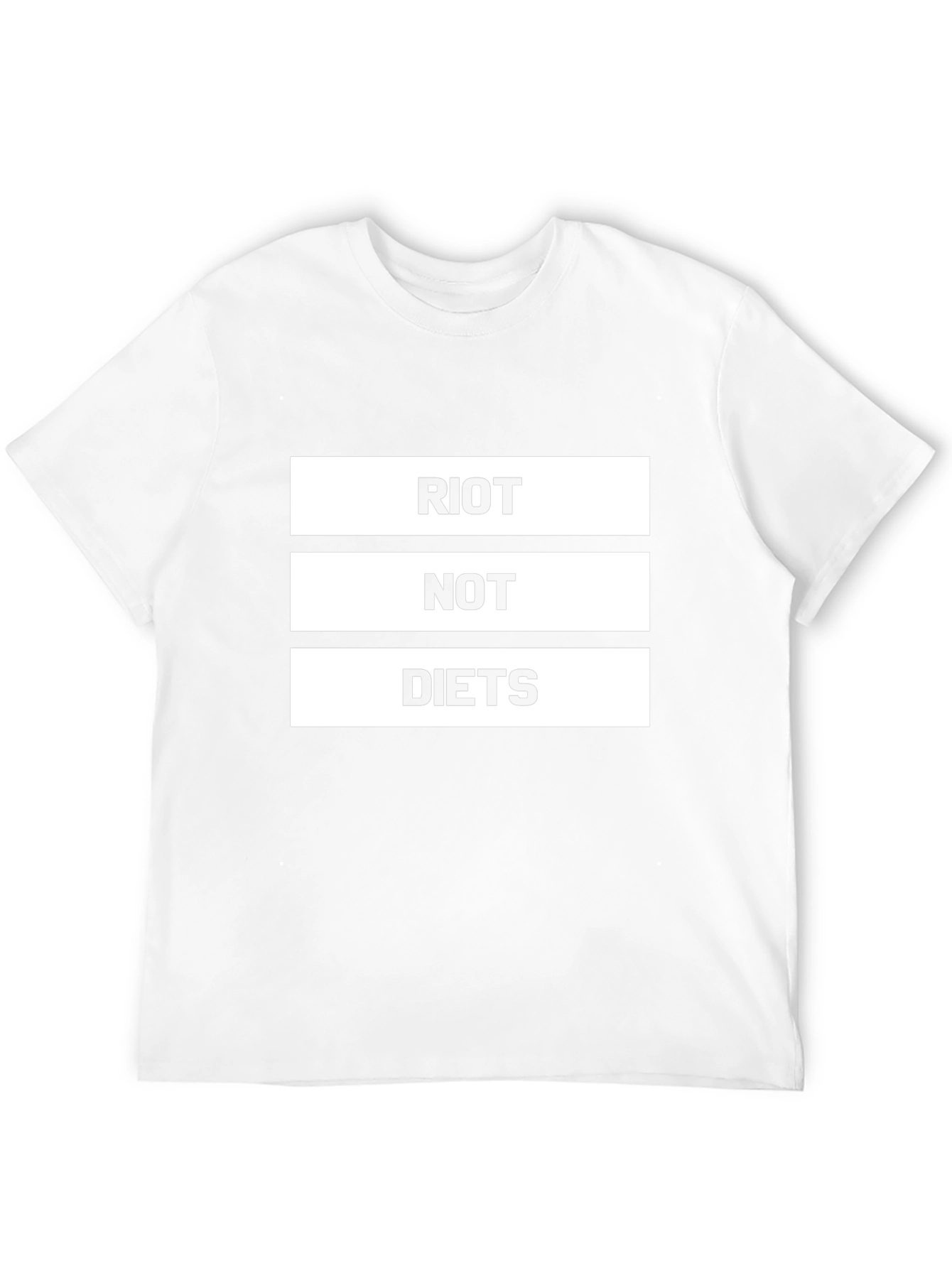 Riot Not Diets Graphic Tee - Bold Statement Shirt