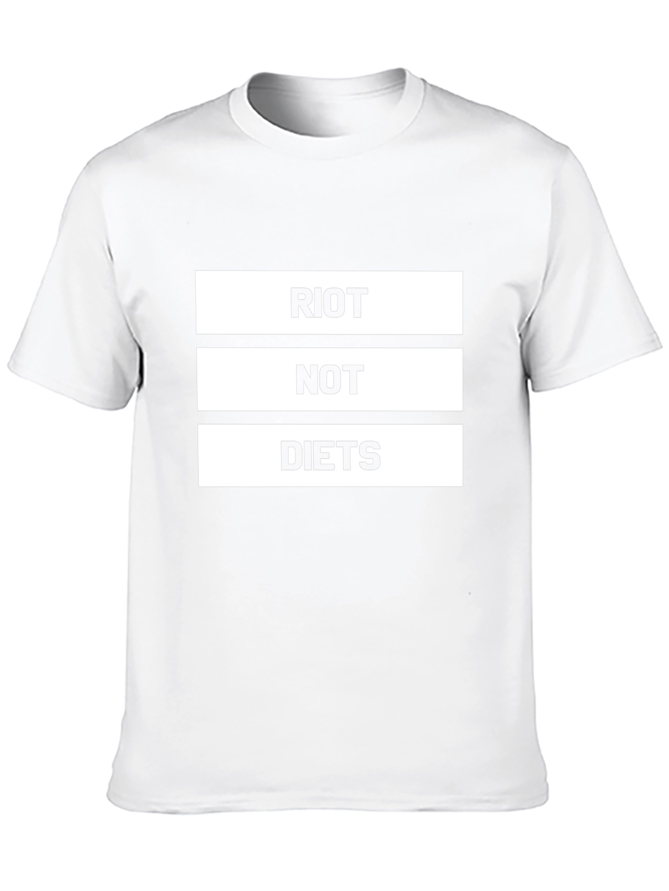 Riot Not Diets Graphic Tee - Bold Statement Shirt