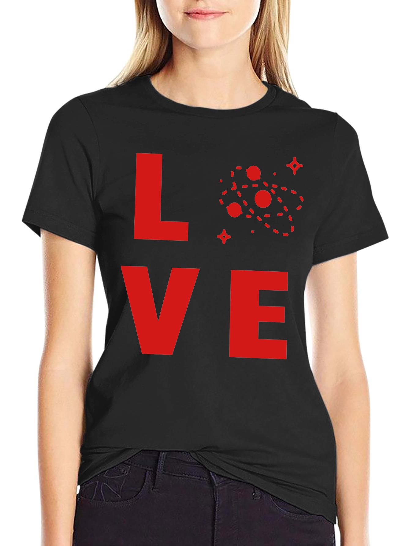 Love Science T-Shirt - Red Atom Design