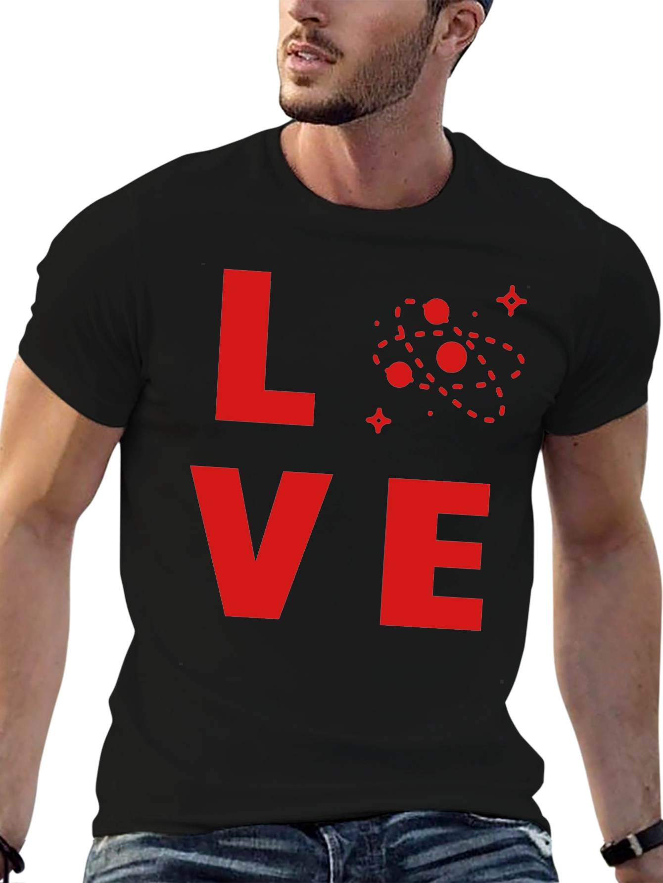 Love Science T-Shirt - Red Atom Design
