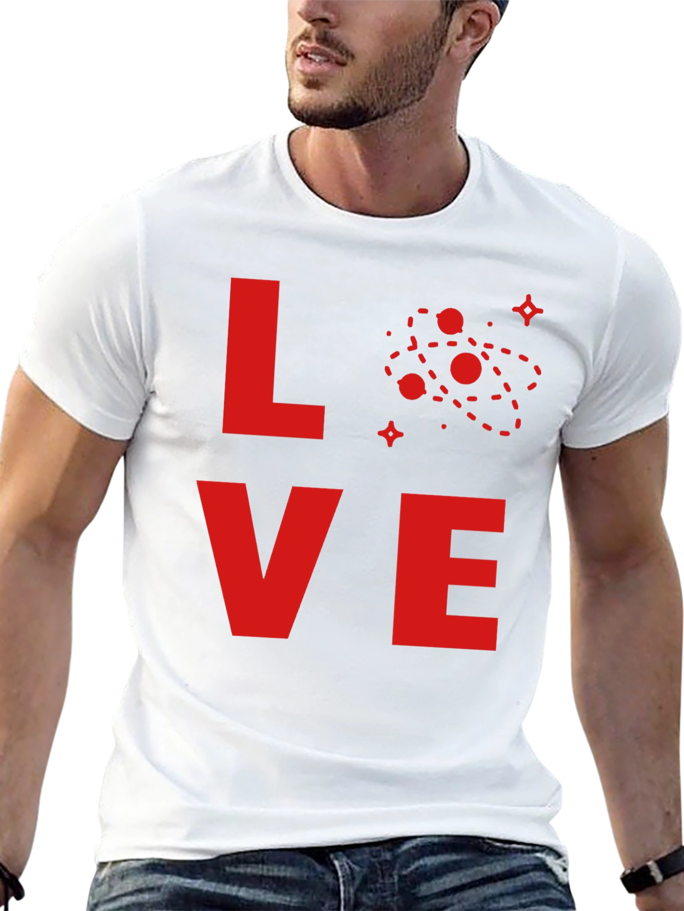 Love Science T-Shirt - Red Atom Design