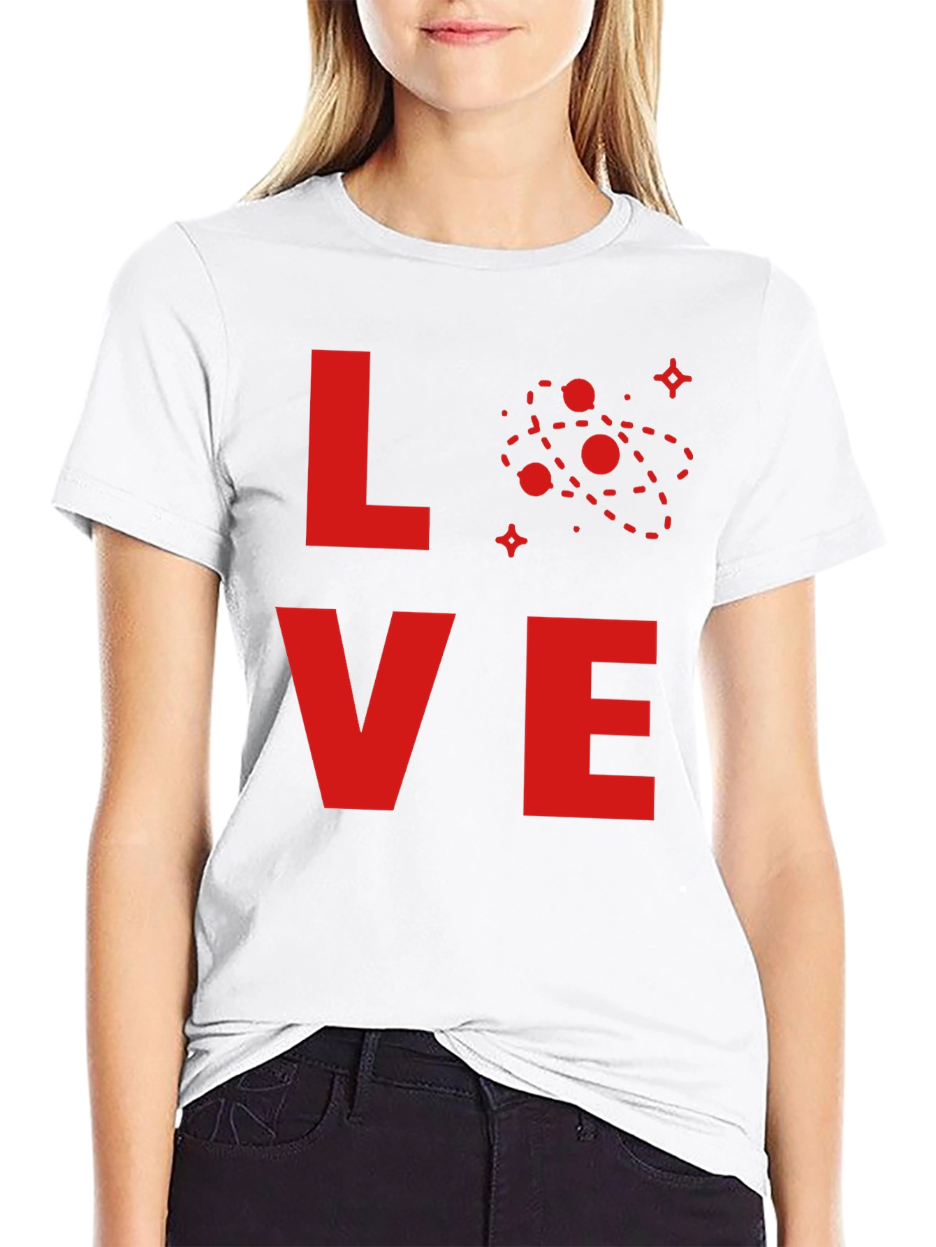 Love Science T-Shirt - Red Atom Design