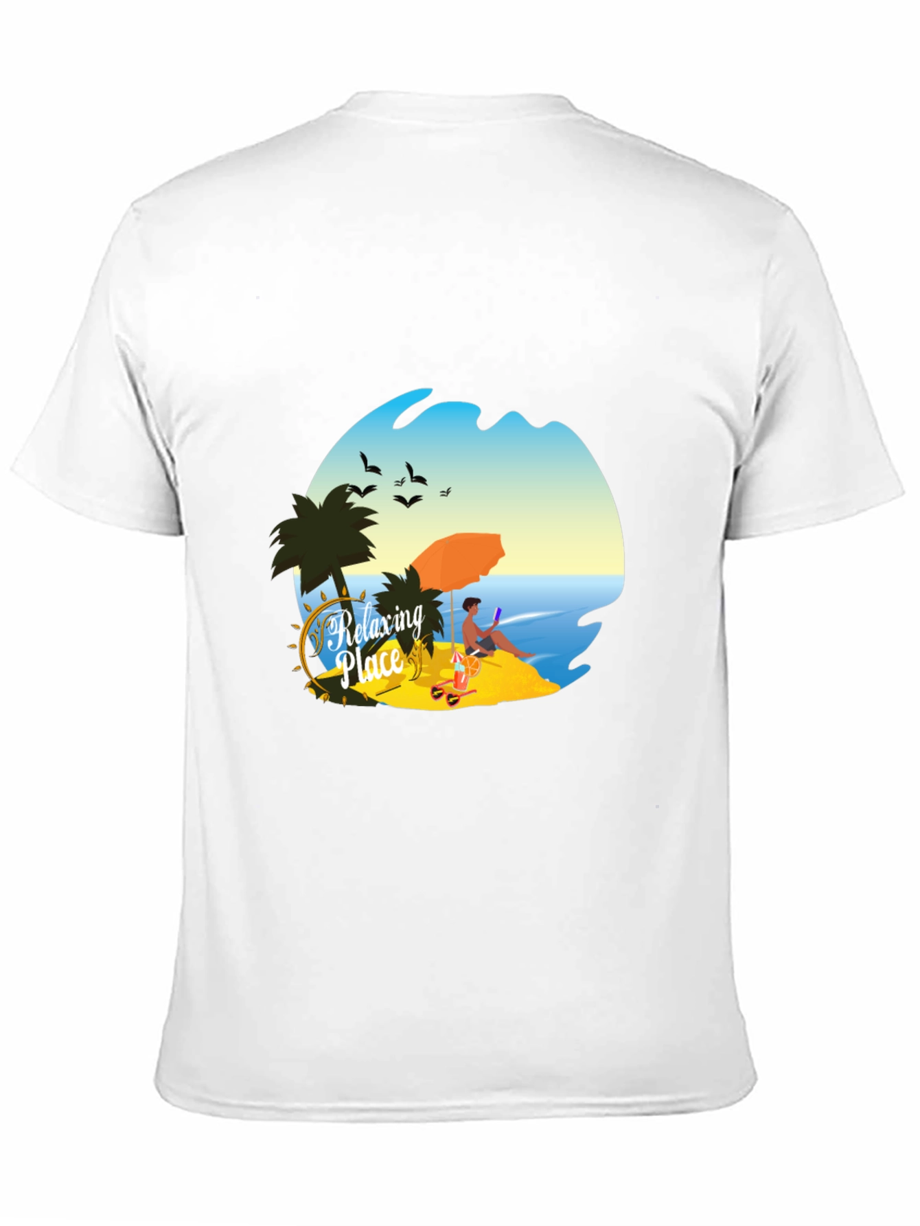 Relaxing Place Graphic T-Shirt - Beach Vibes