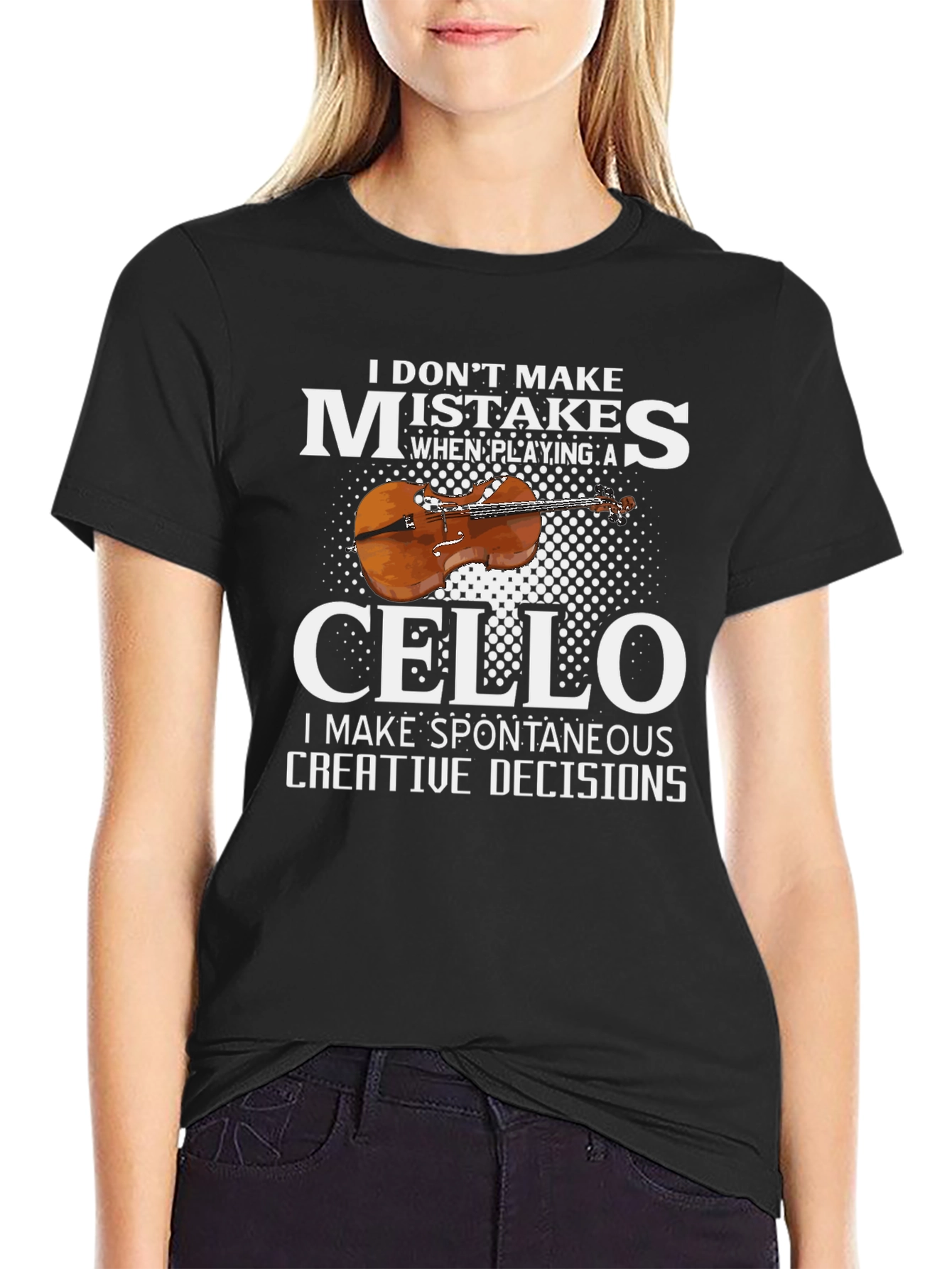 Cello Player T-Shirt - Spontaneous Creative Decisions