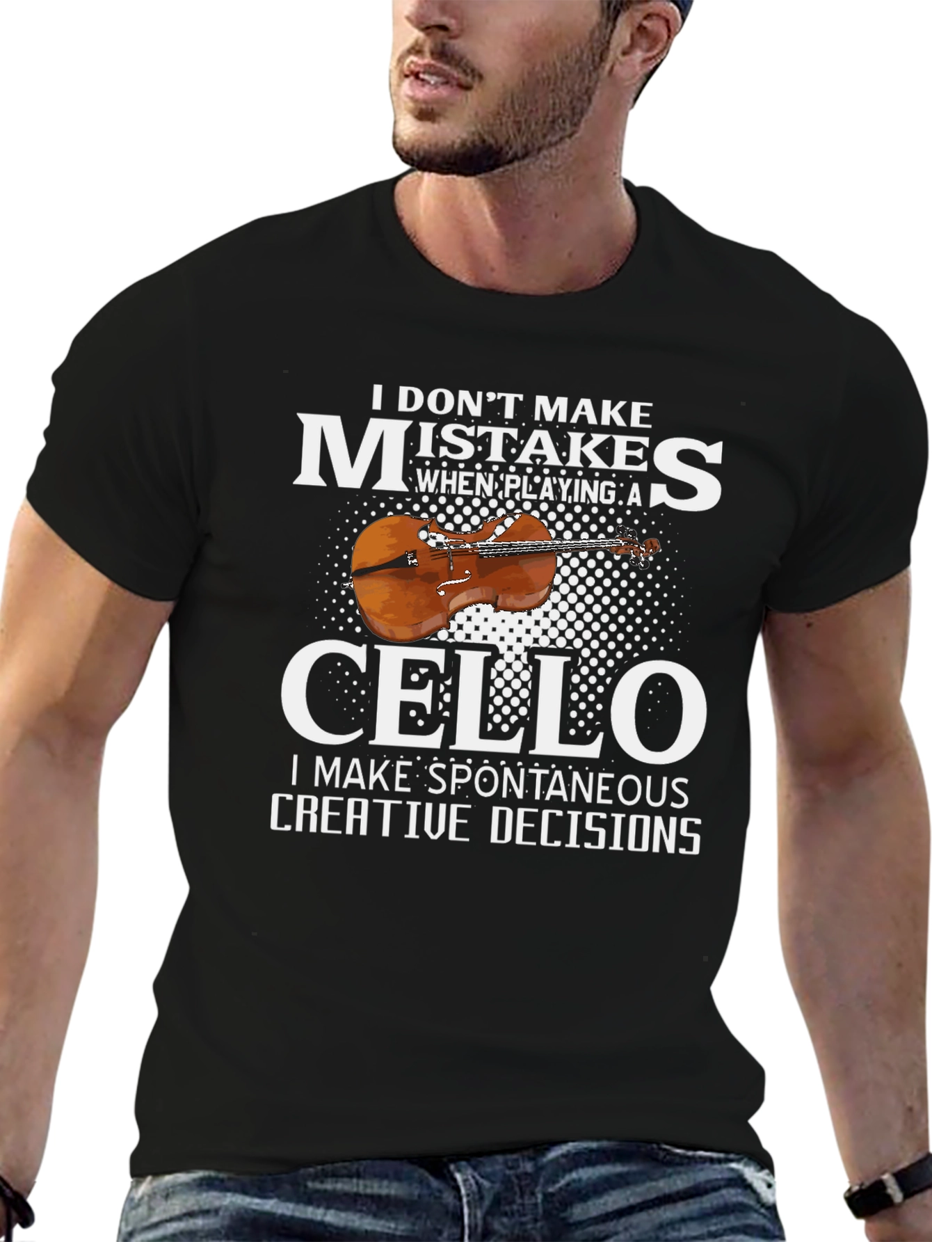 Cello Player T-Shirt - Spontaneous Creative Decisions
