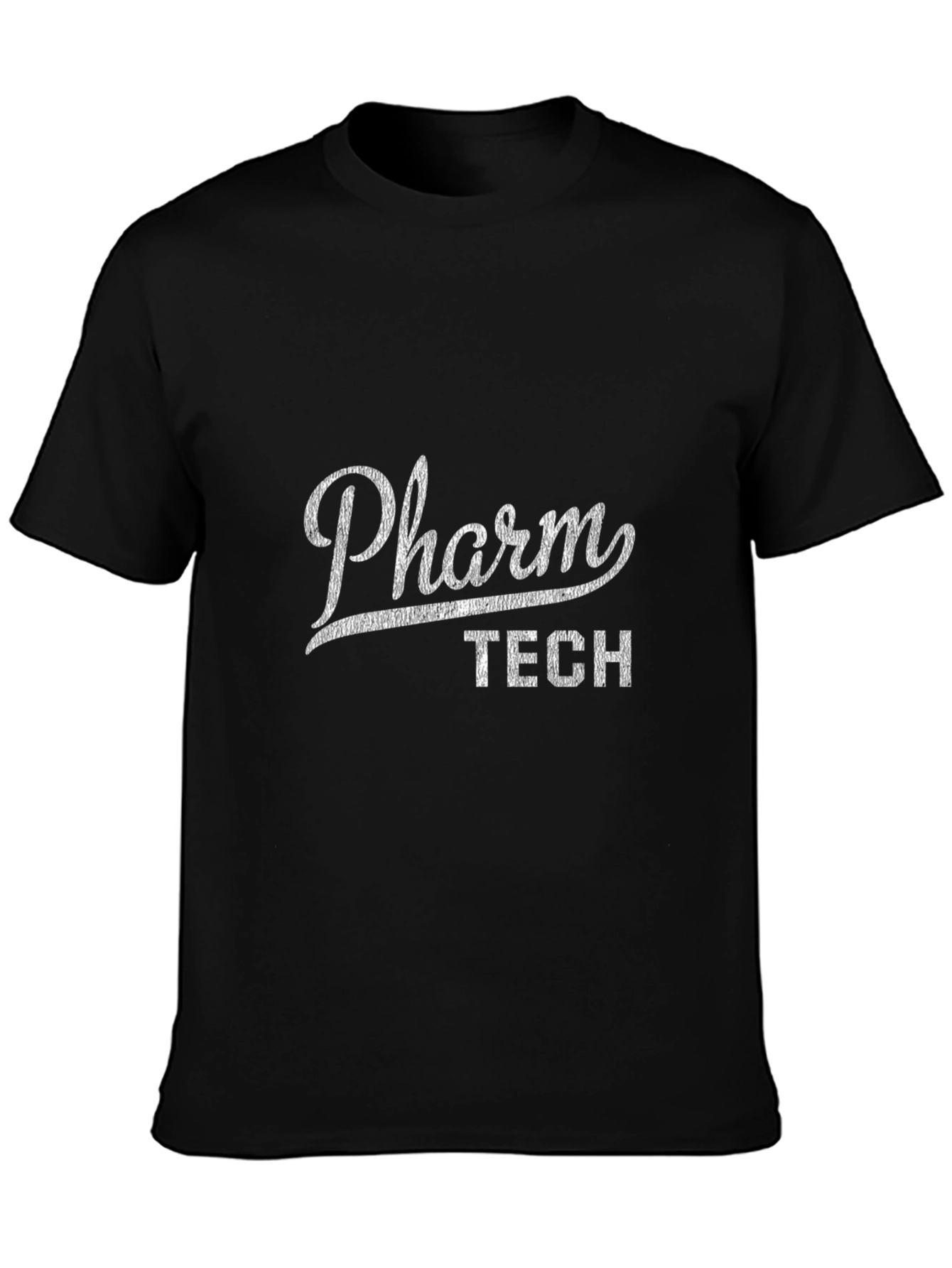 Pharm Tech T-Shirt - Black Casual Graphic Tee