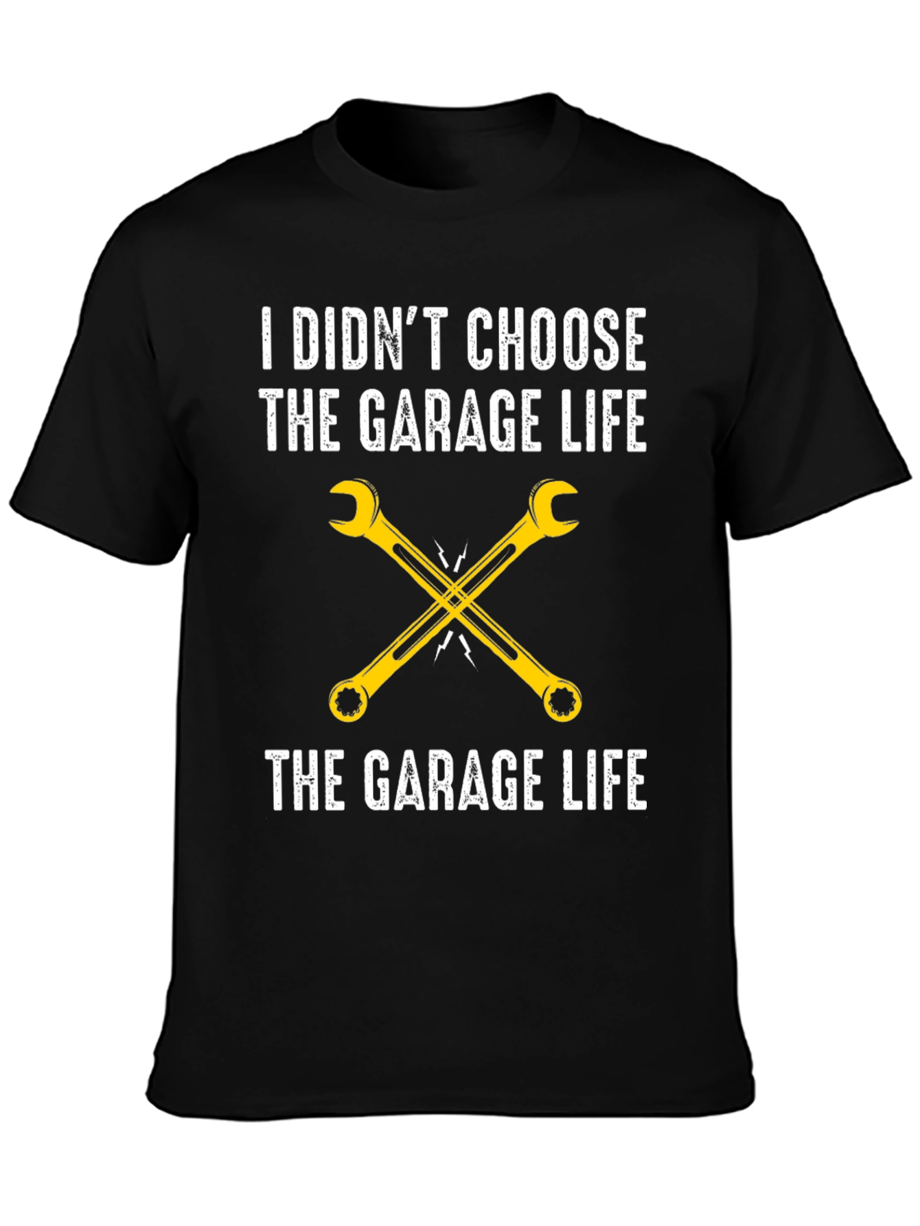 Garage Life T-Shirt - Mechanic Wrench Tee