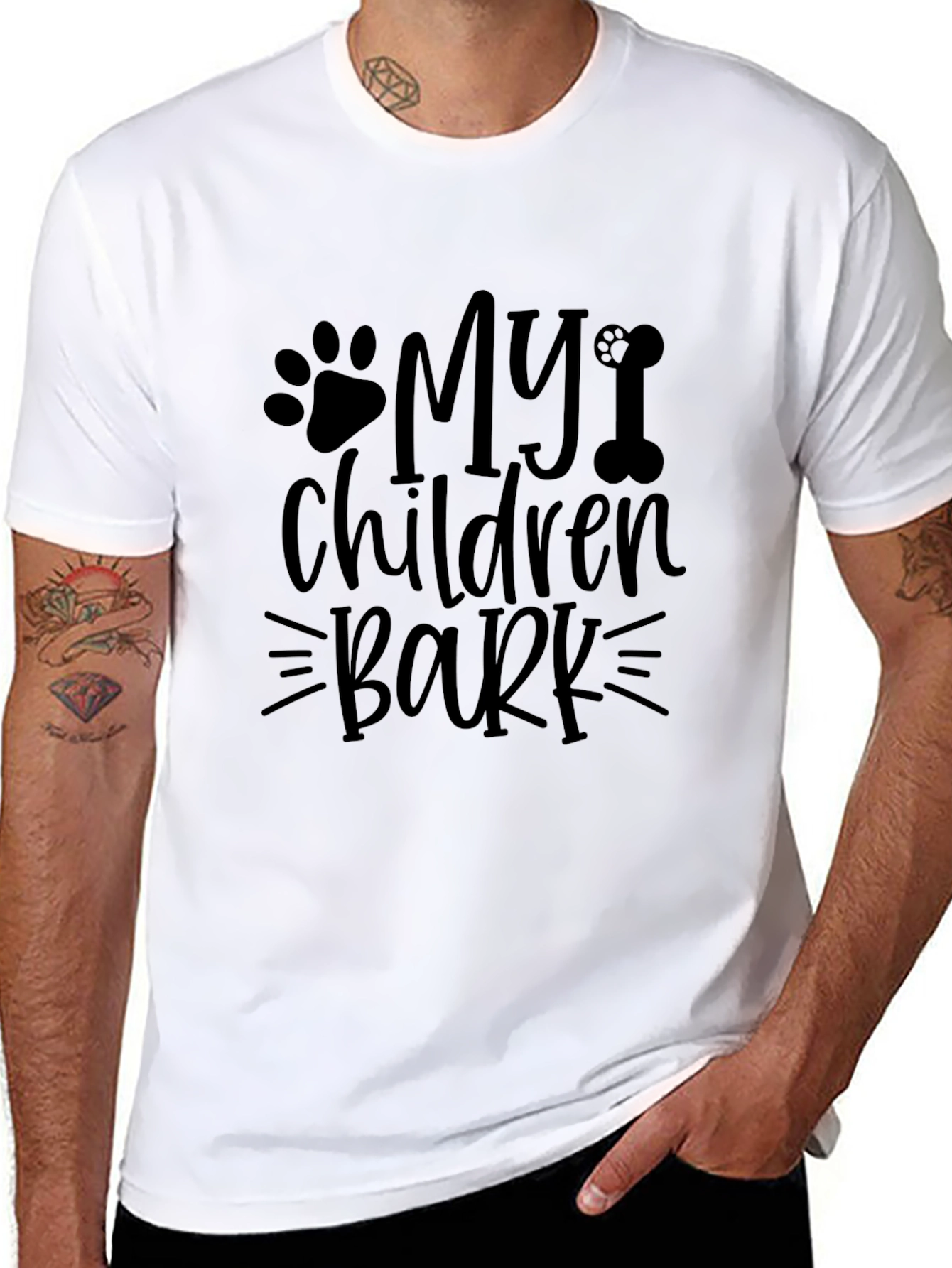 My Children Bark T-Shirt Pet Dog Lover