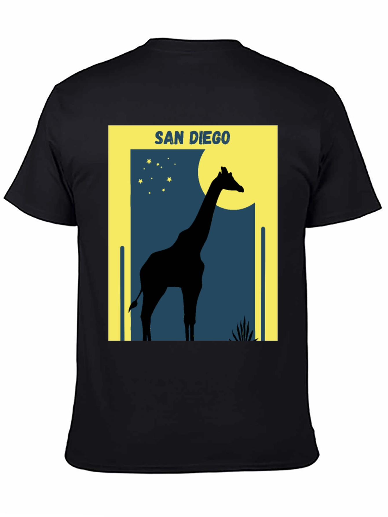 San Diego Giraffe T-Shirt - Silhouette Design