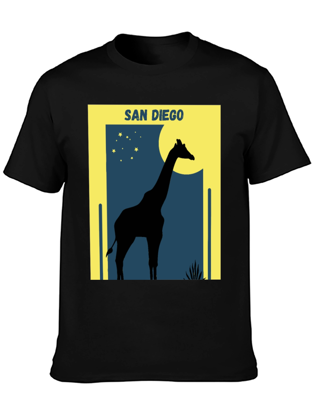 San Diego Giraffe T-Shirt - Silhouette Design