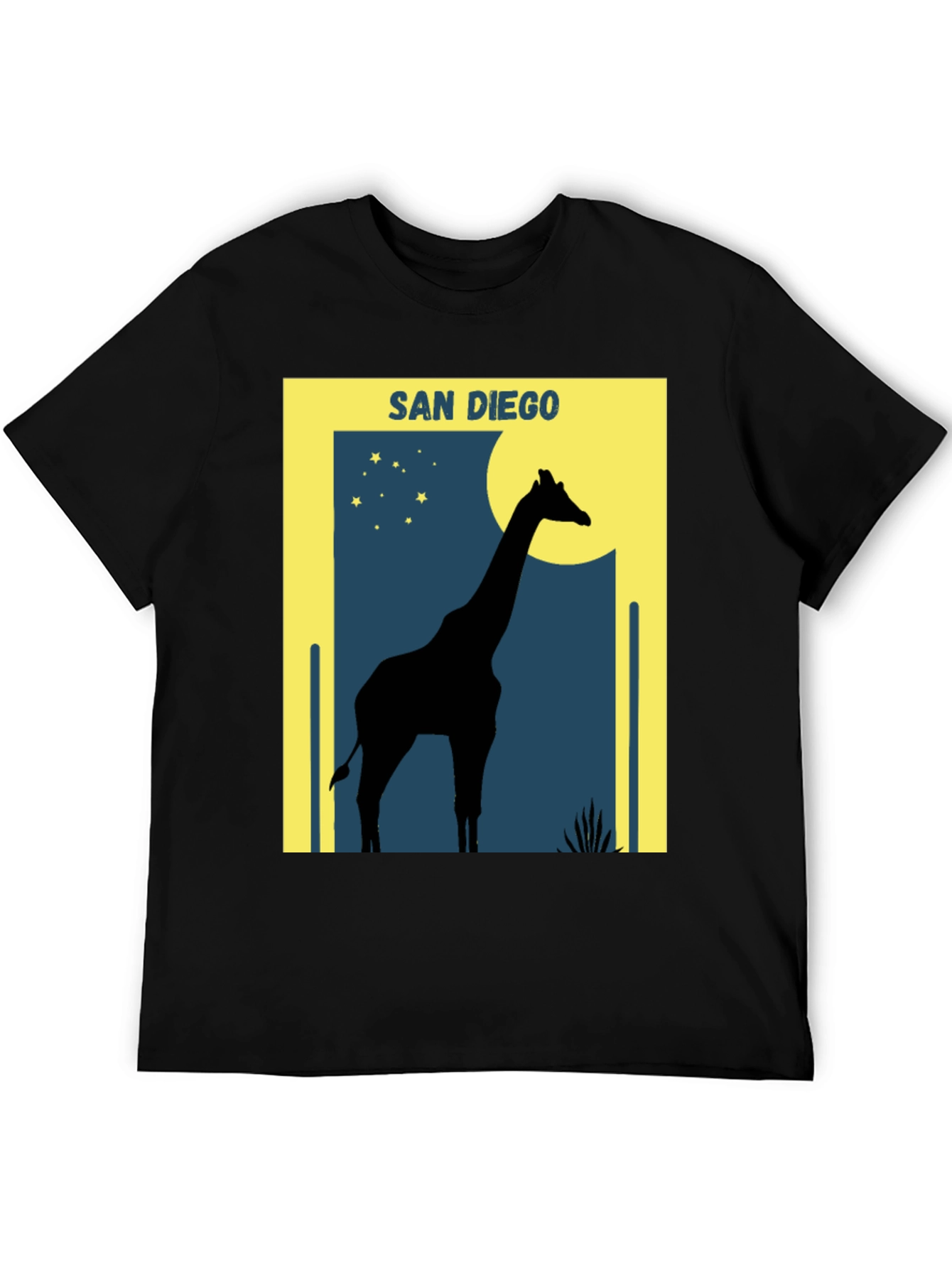 San Diego Giraffe T-Shirt - Silhouette Design