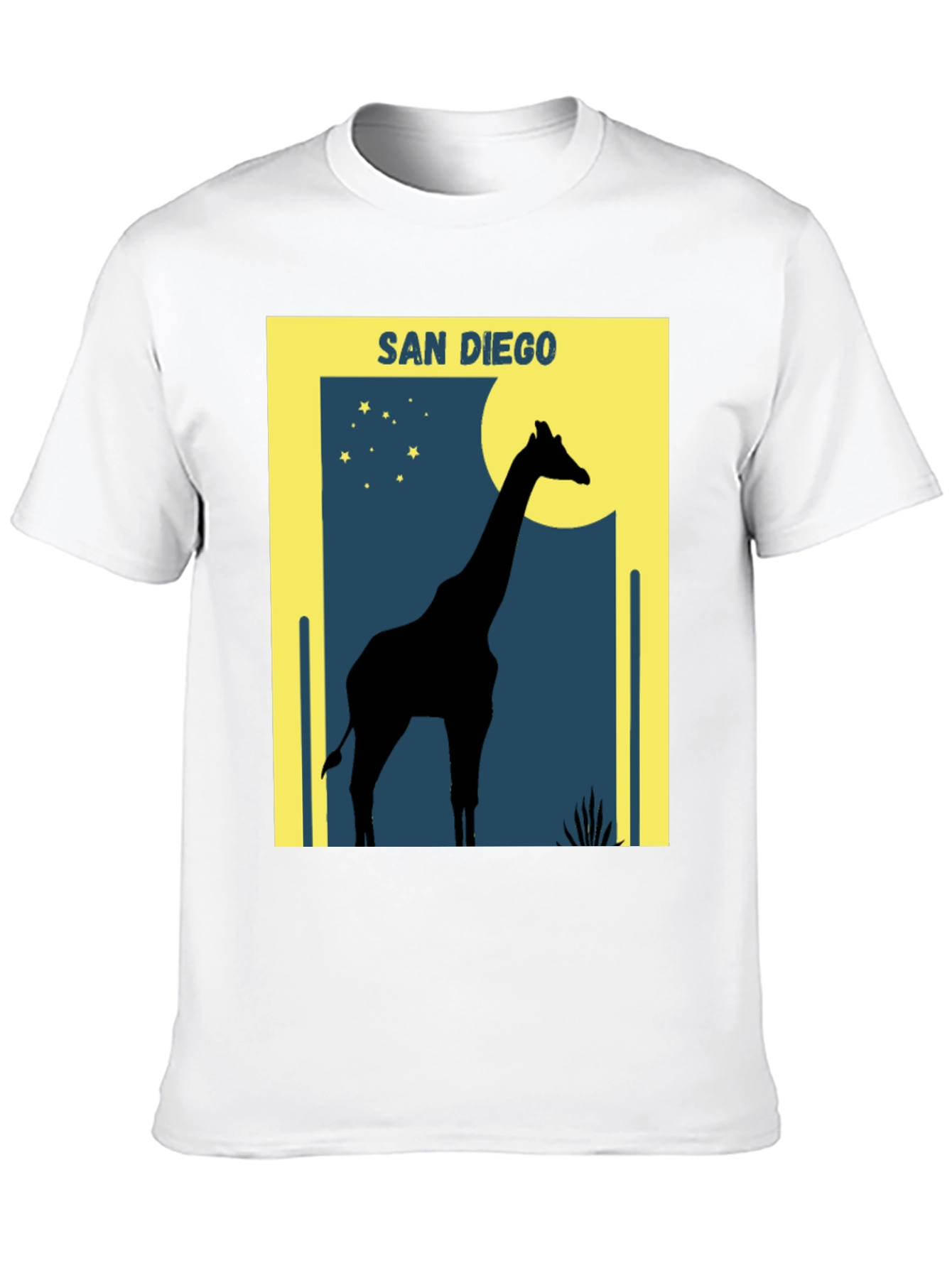 San Diego Giraffe T-Shirt - Silhouette Design