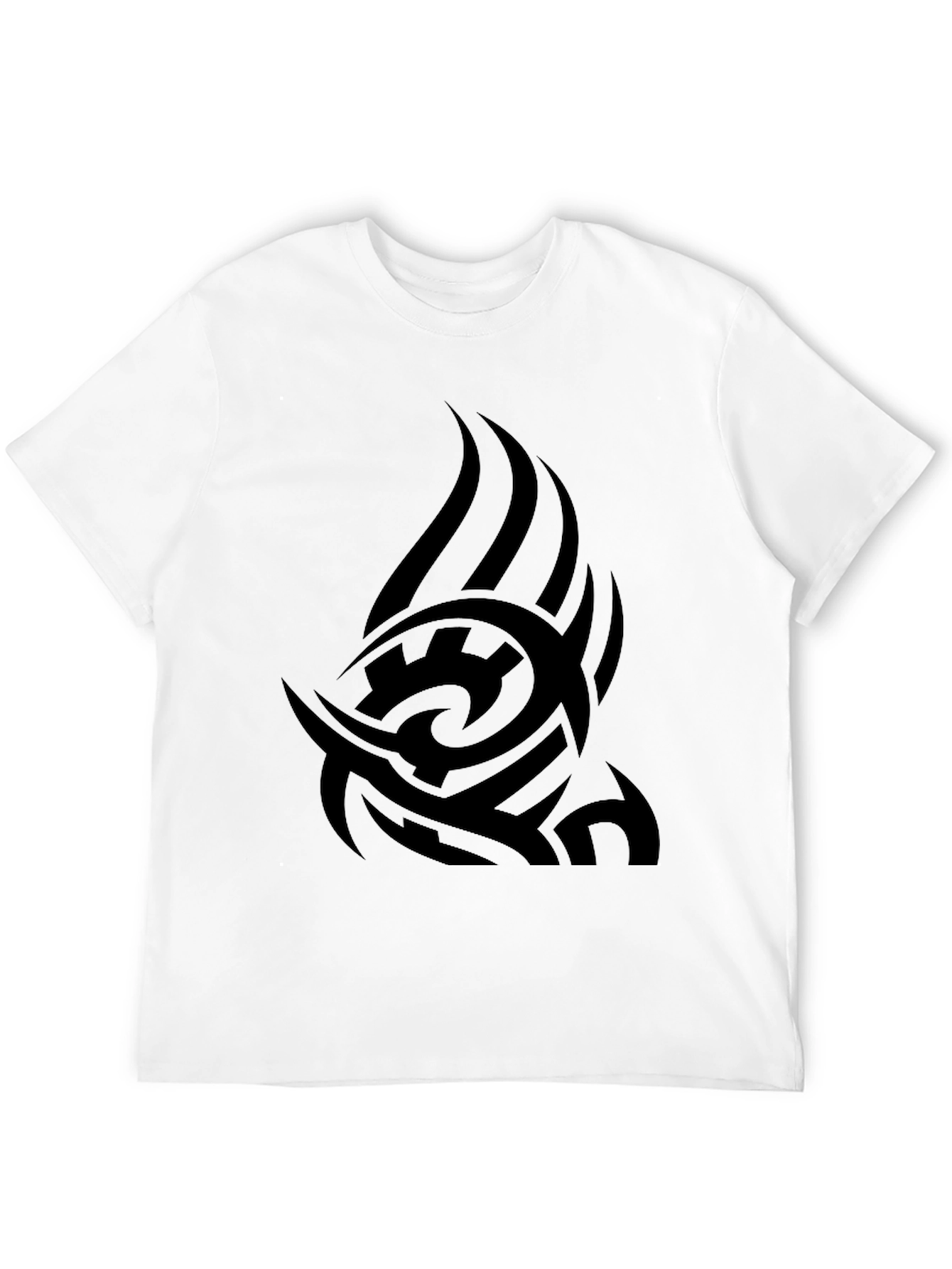 Tribal Tattoo Graphic Black T-Shirt