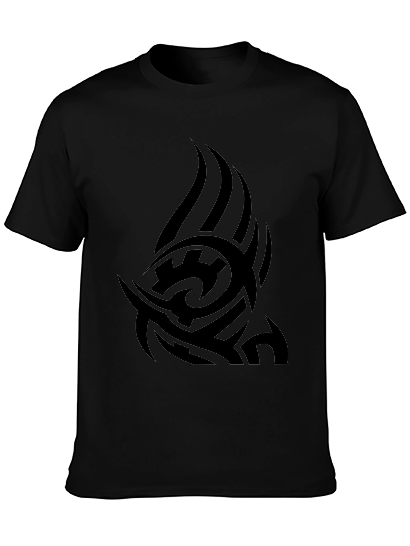 Tribal Tattoo Graphic Black T-Shirt