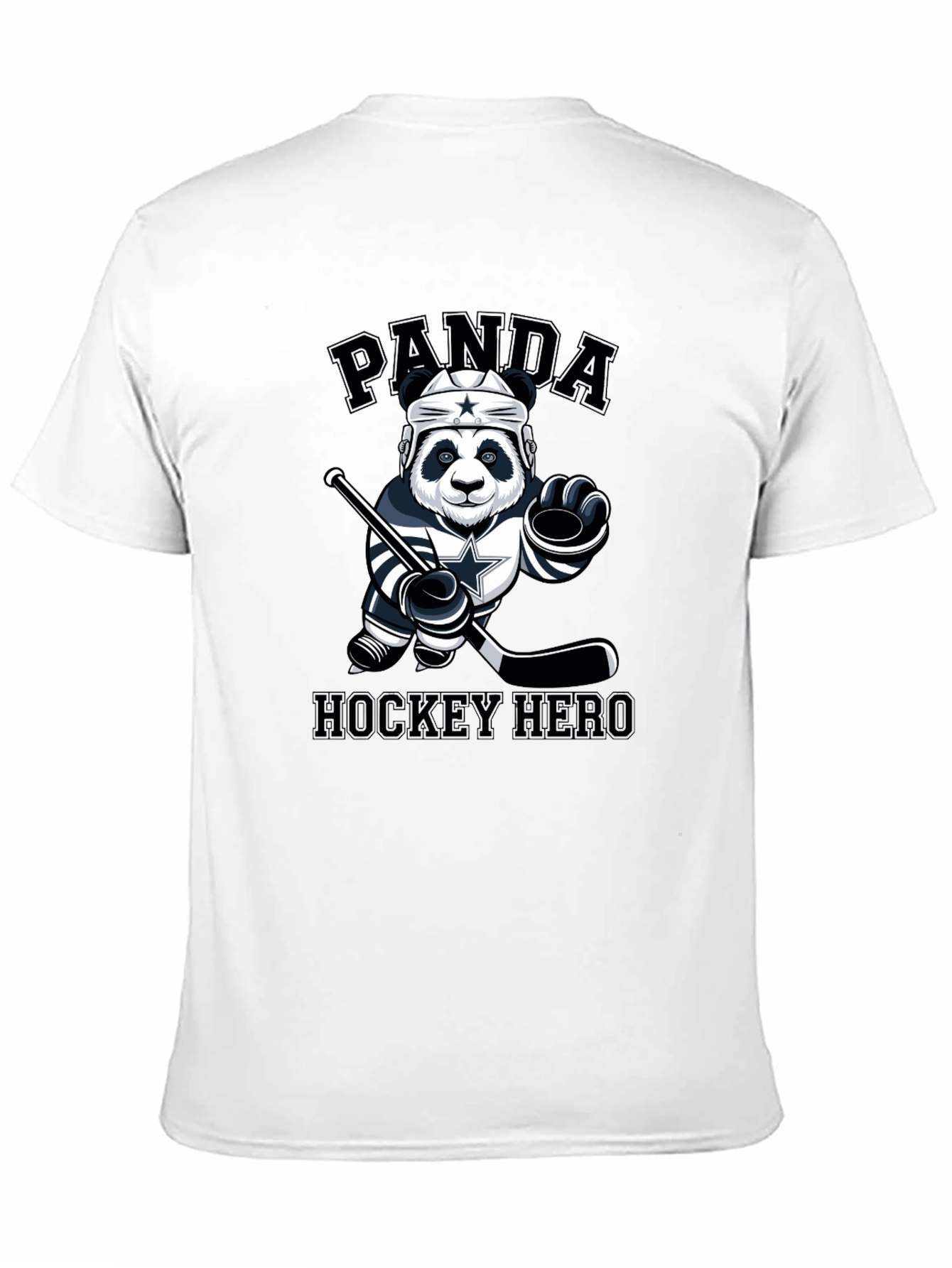 Panda Hockey Hero Graphic T-Shirt