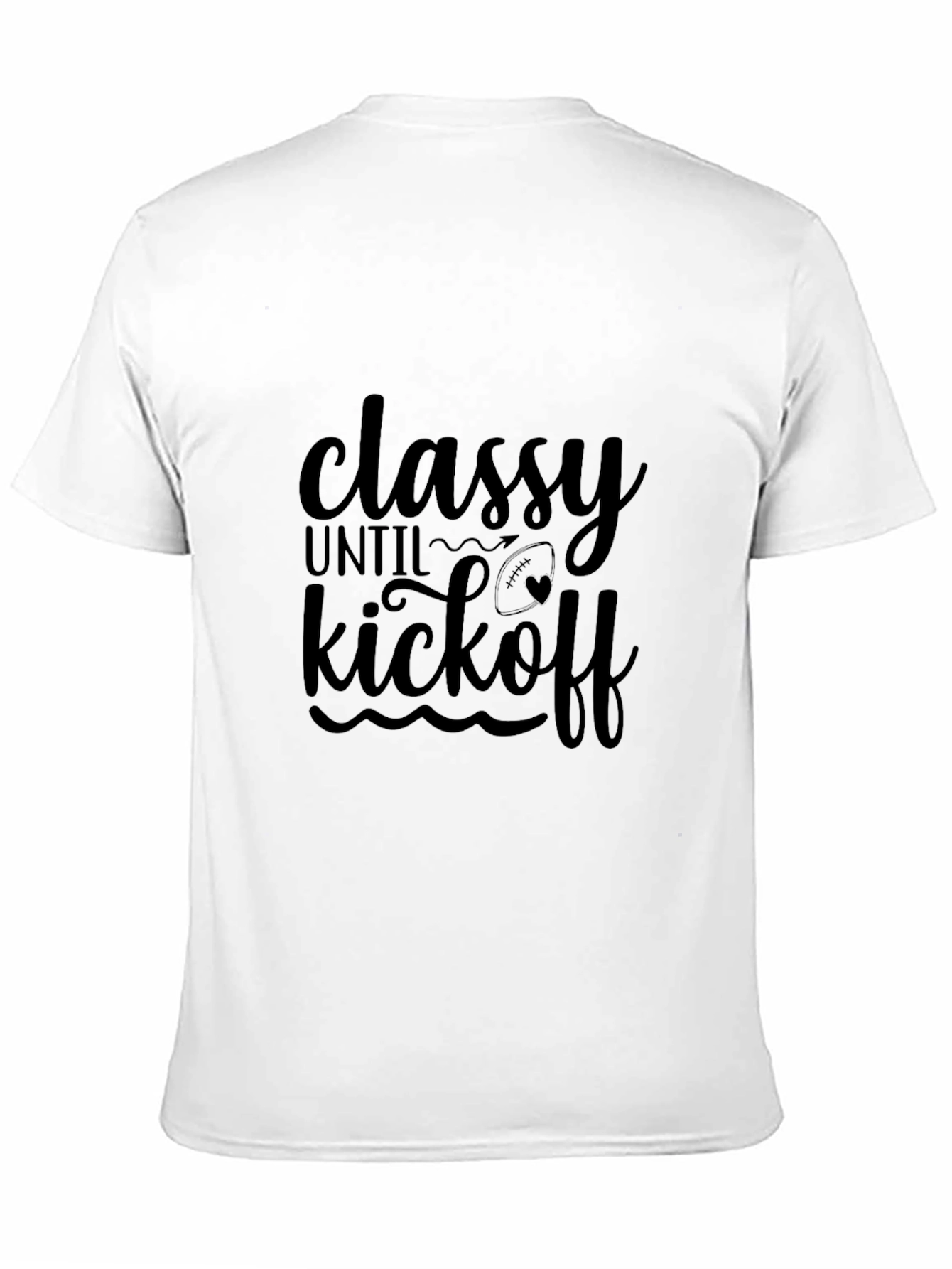 Classy Until Kickoff Black T-Shirt
