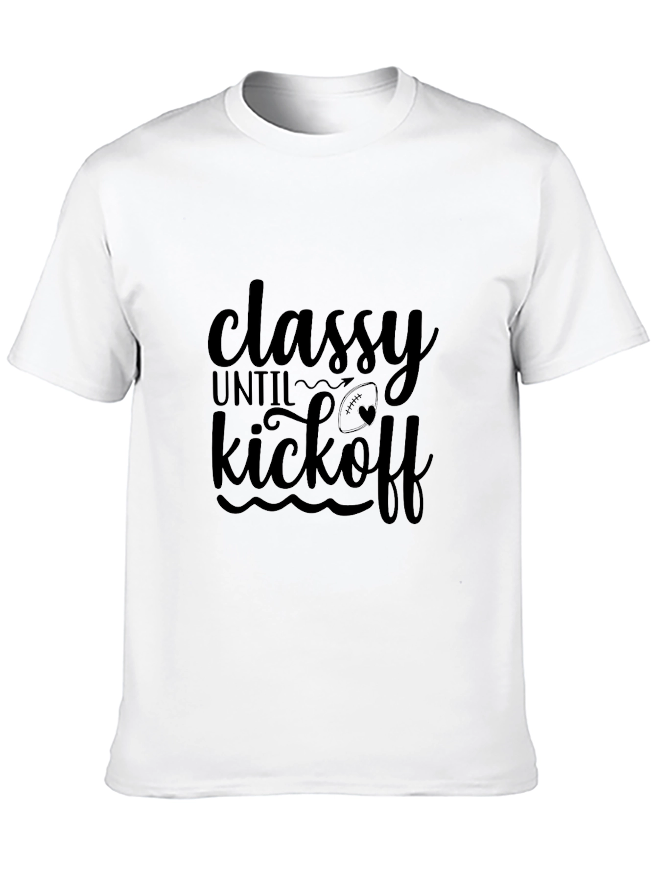 Classy Until Kickoff Black T-Shirt