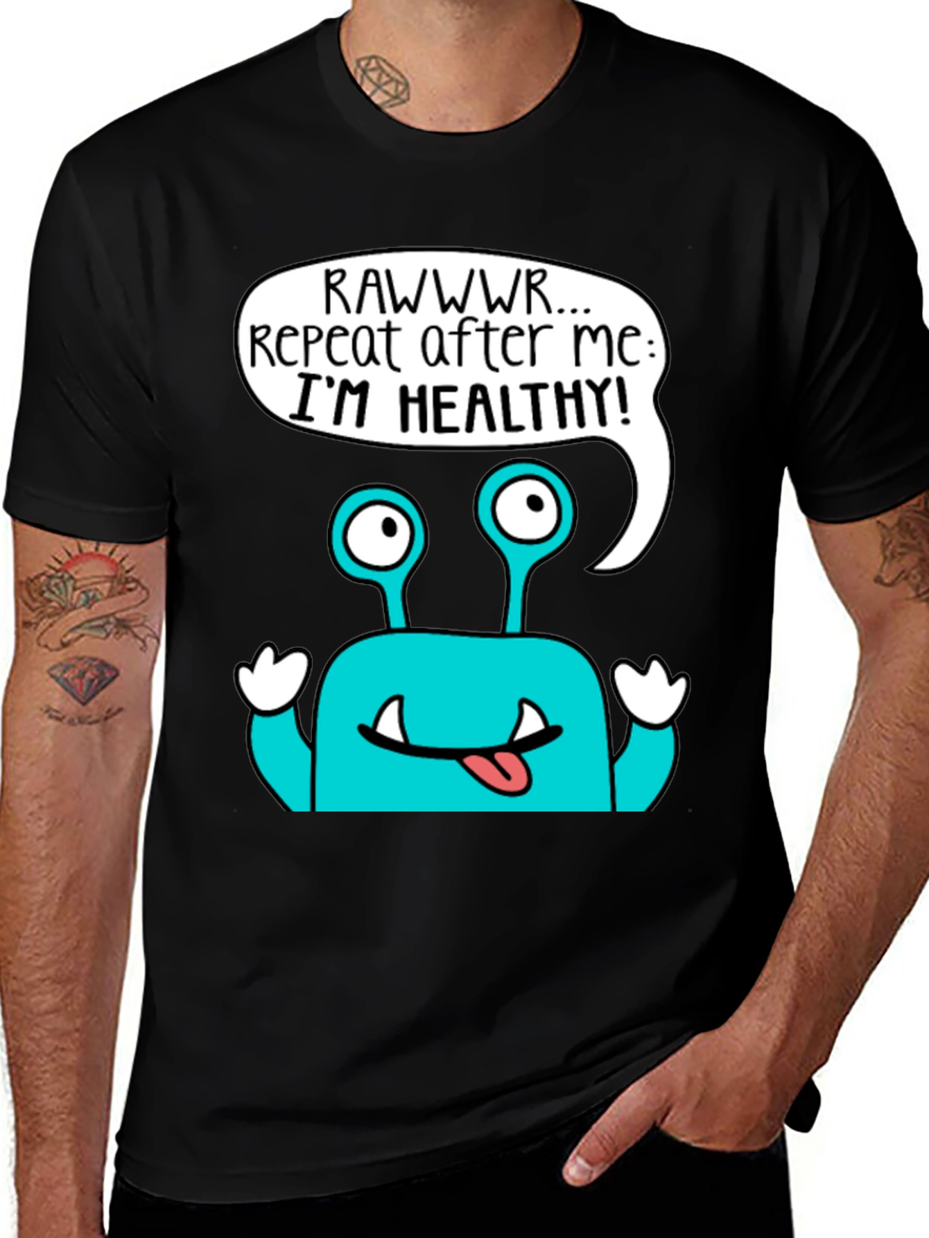 Healthy Monster Graphic T-Shirt