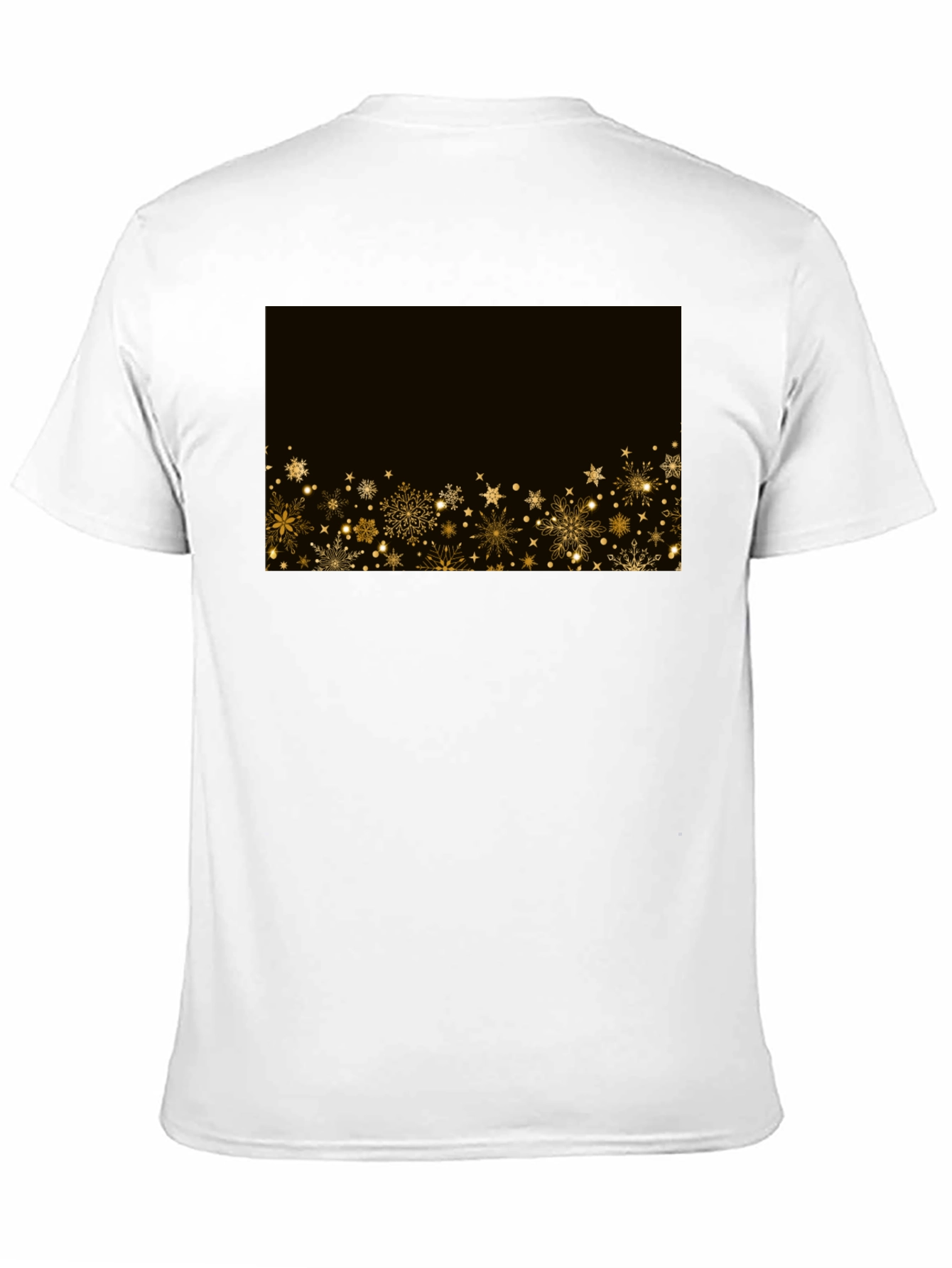 Festive Snowflake T-Shirt - Black Holiday Style