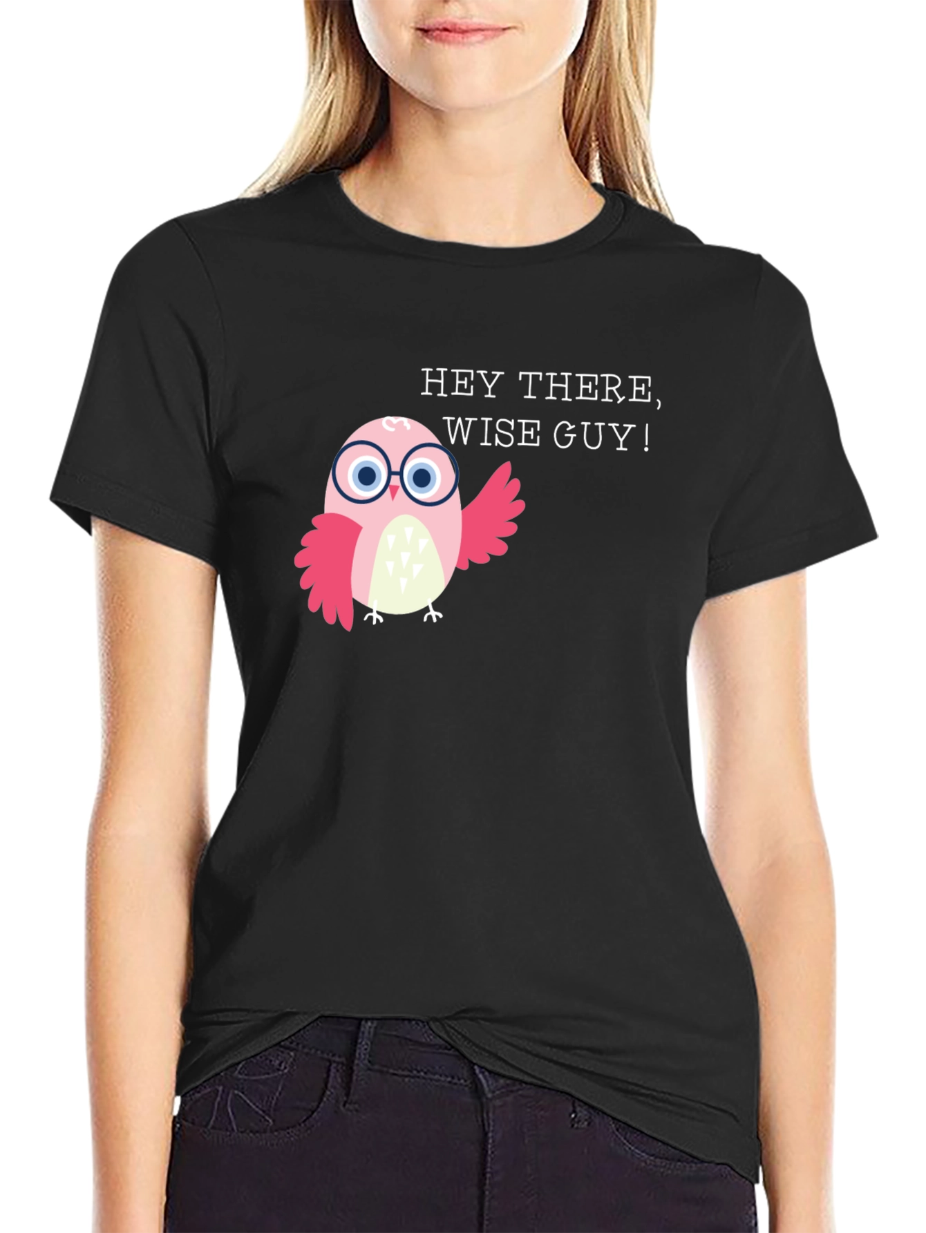 Hey There Wise Guy Owl Graphic Tee