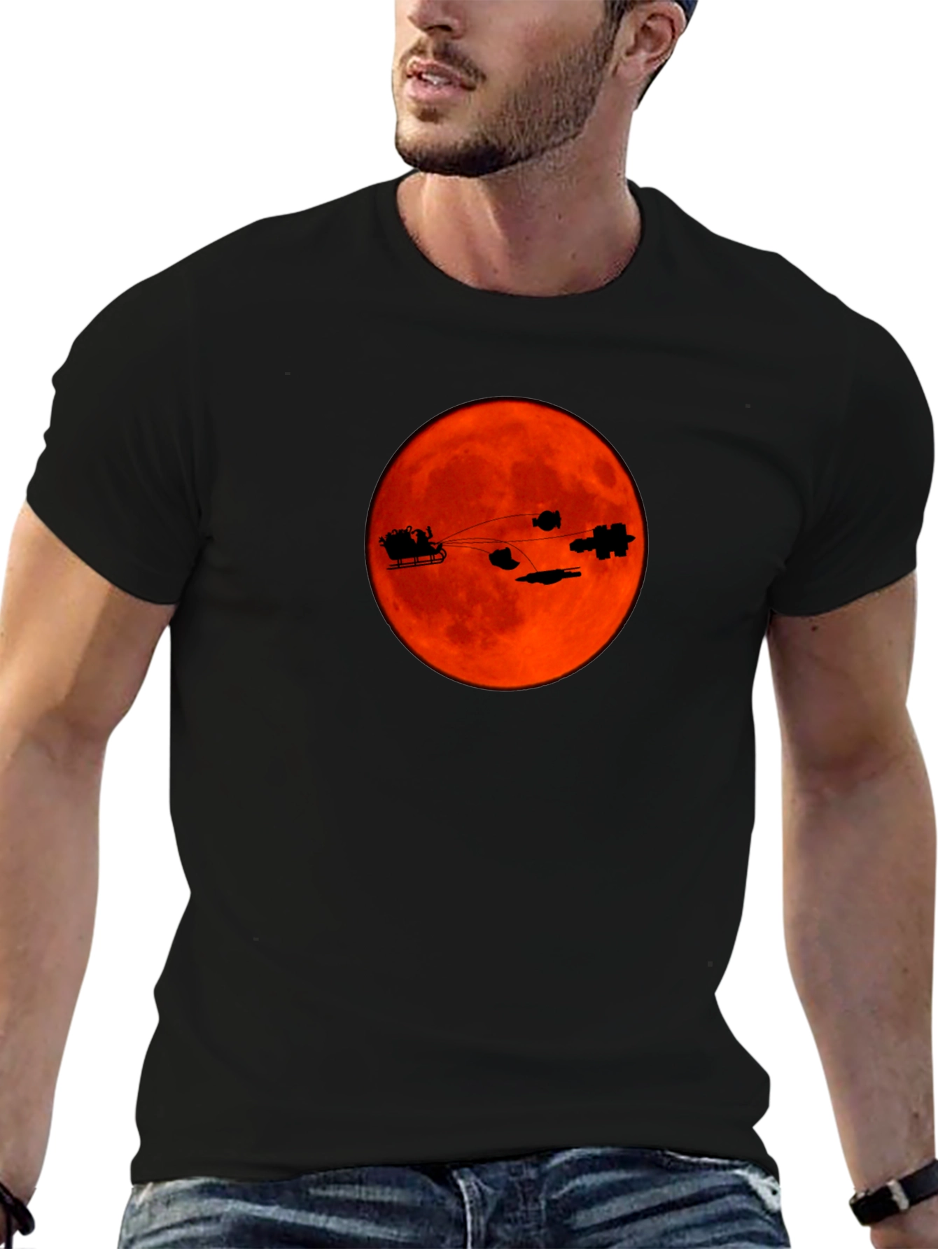 Sci-Fi Christmas T-Shirt - Santas Space Sleigh