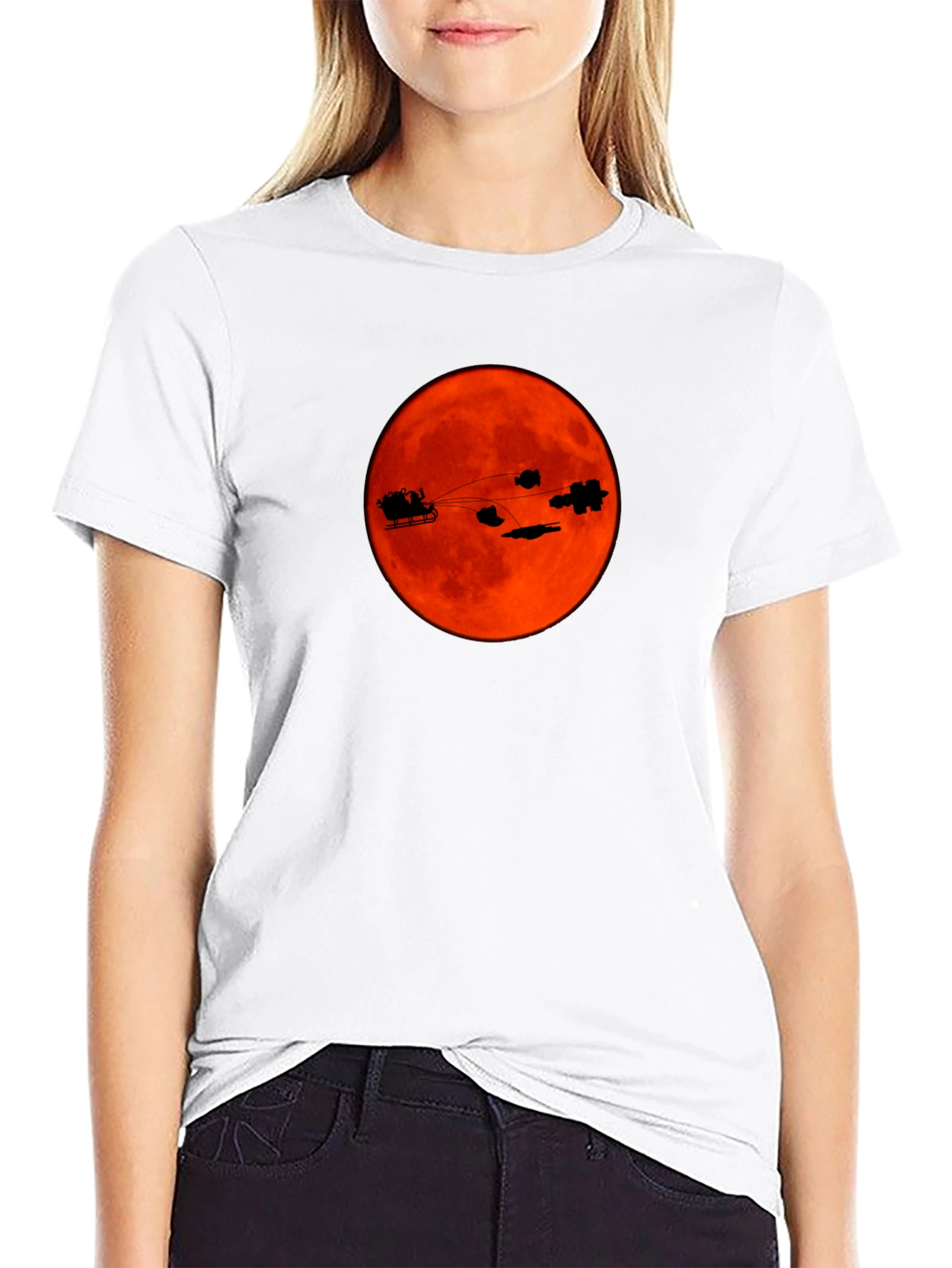 Sci-Fi Christmas T-Shirt - Santas Space Sleigh