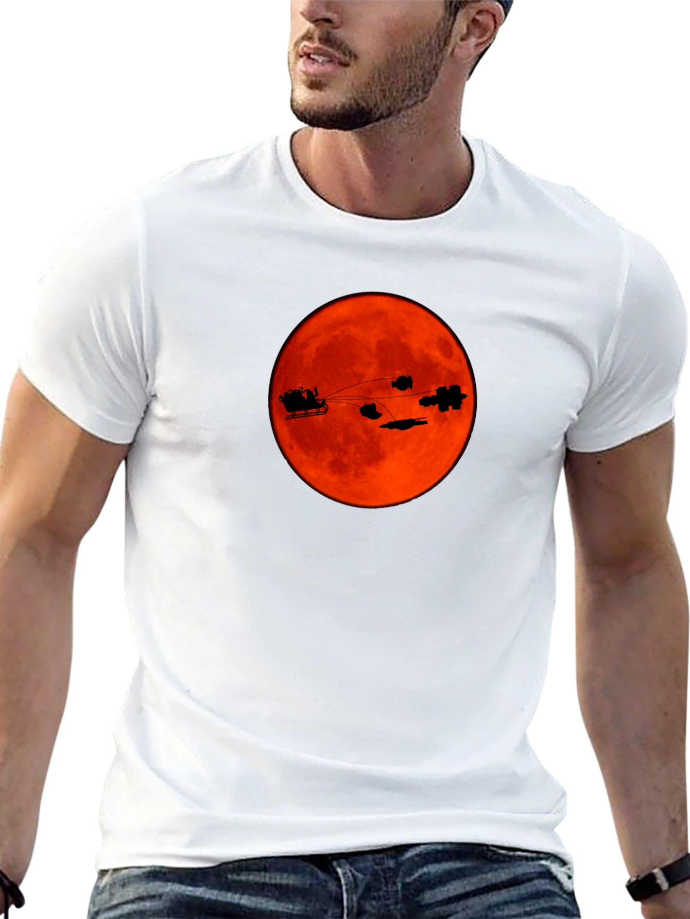 Sci-Fi Christmas T-Shirt - Santas Space Sleigh
