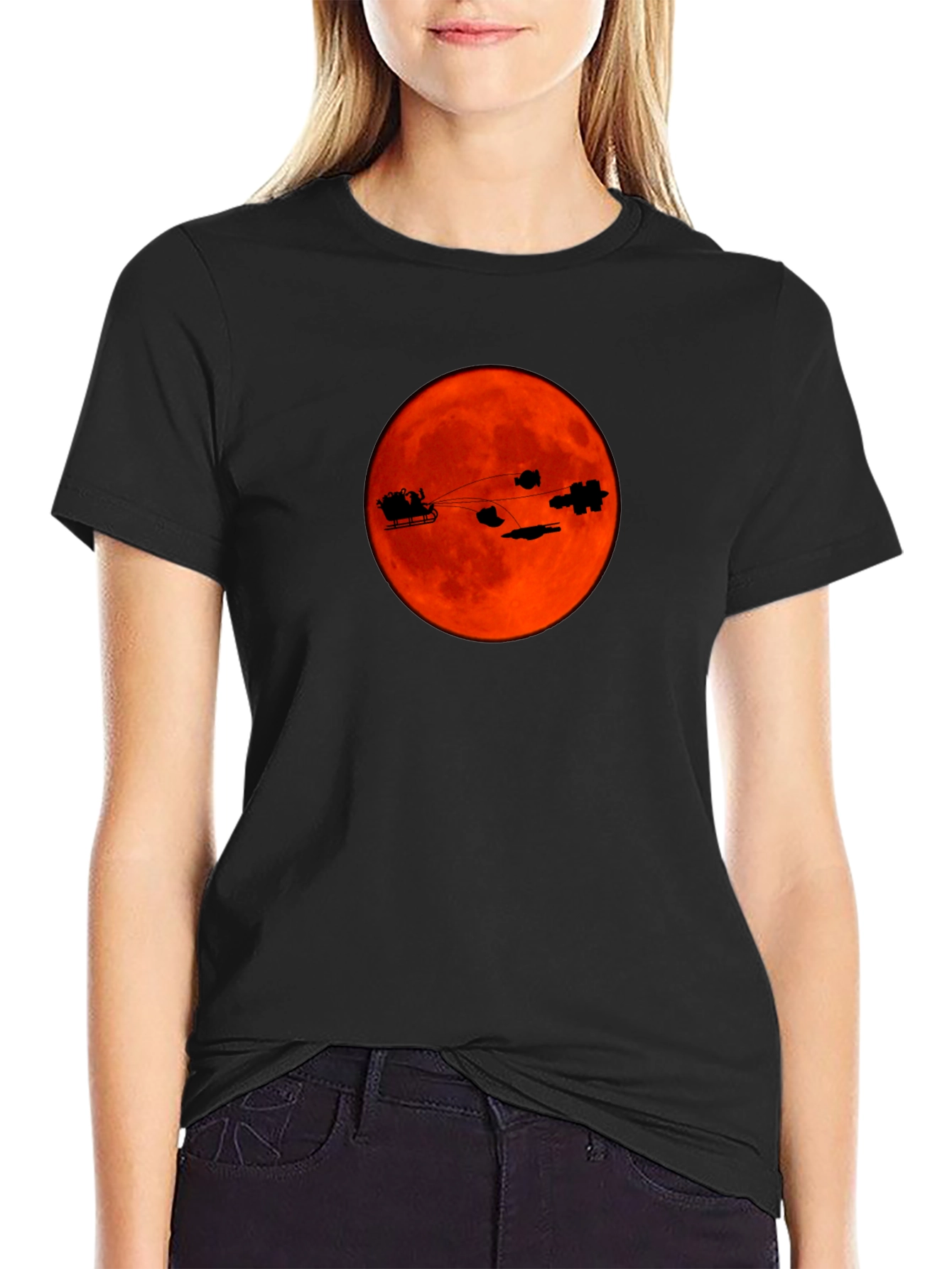 Sci-Fi Christmas T-Shirt - Santas Space Sleigh