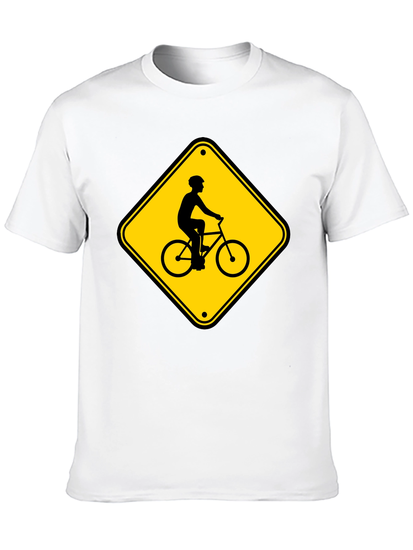 Bicycle Crossing Black Tee Shirt