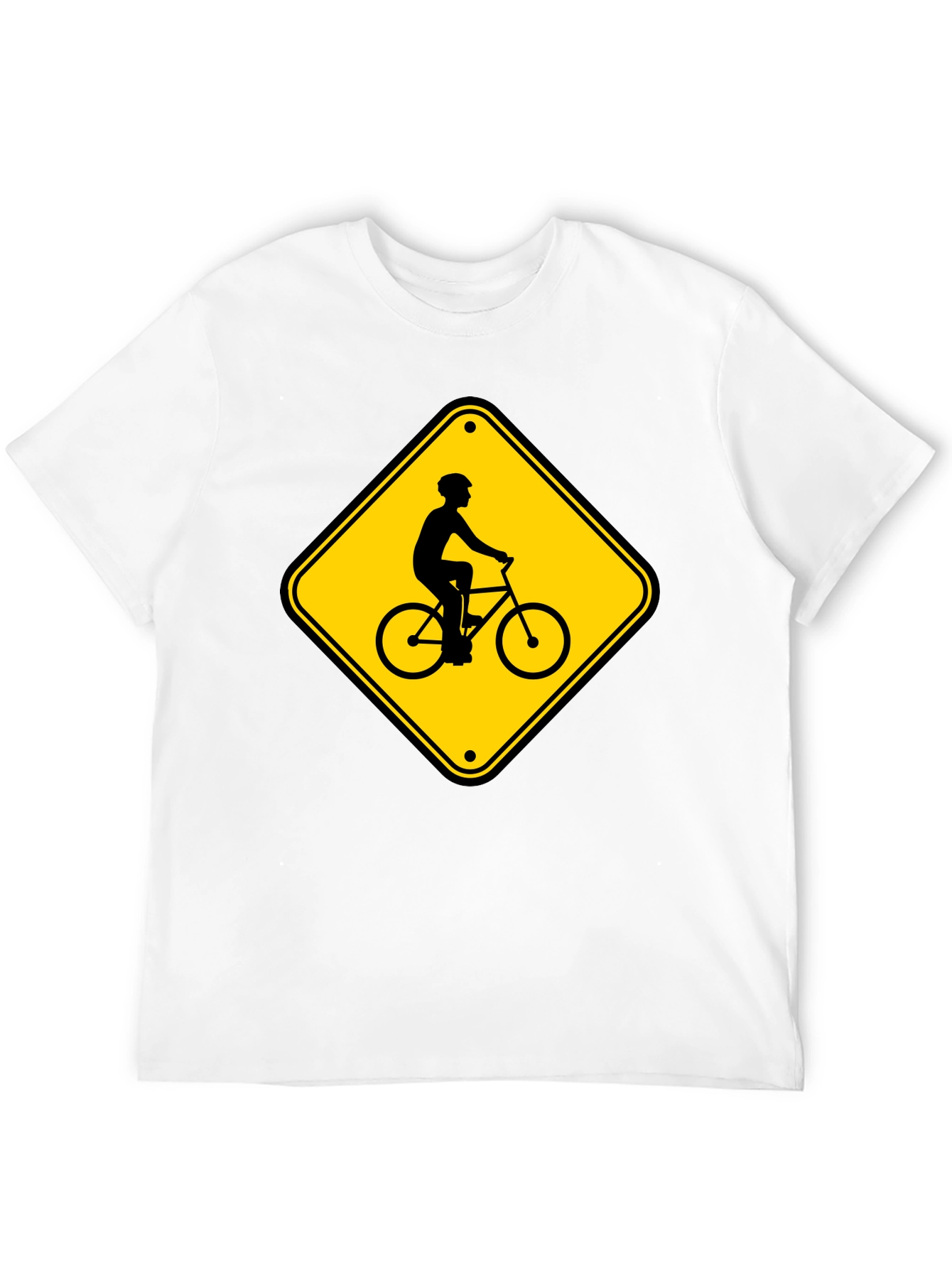 Bicycle Crossing Black Tee Shirt