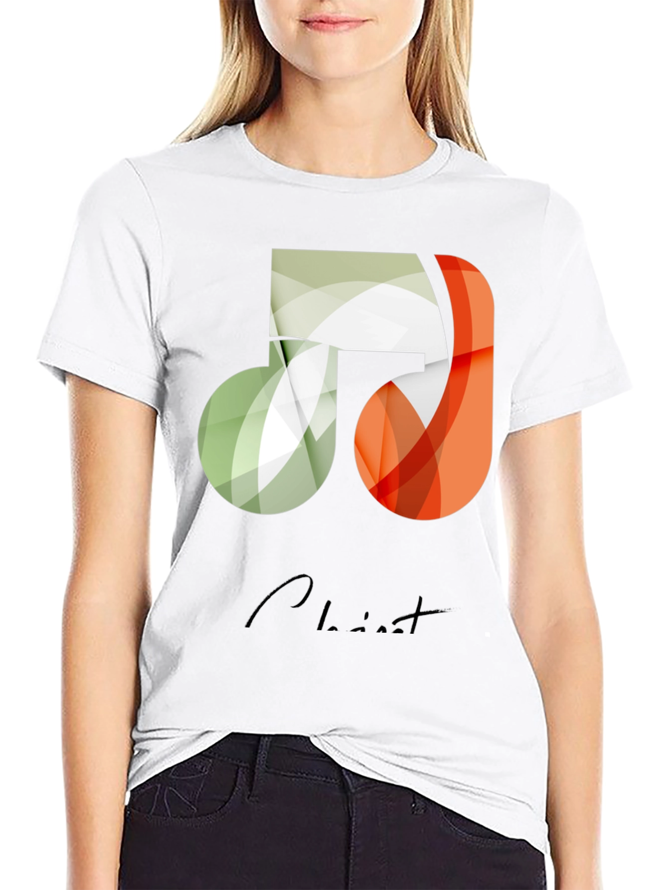 Abstract Music Note Graphic Tee