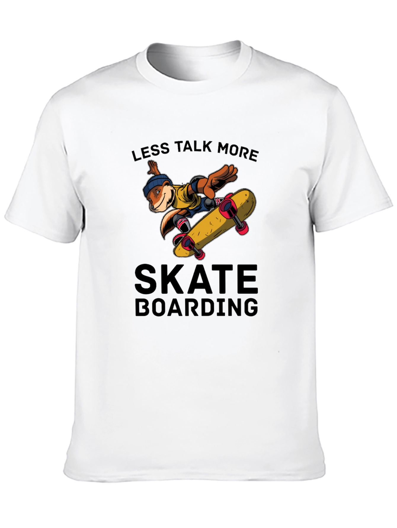 Skateboarding Otter Graphic T-Shirt