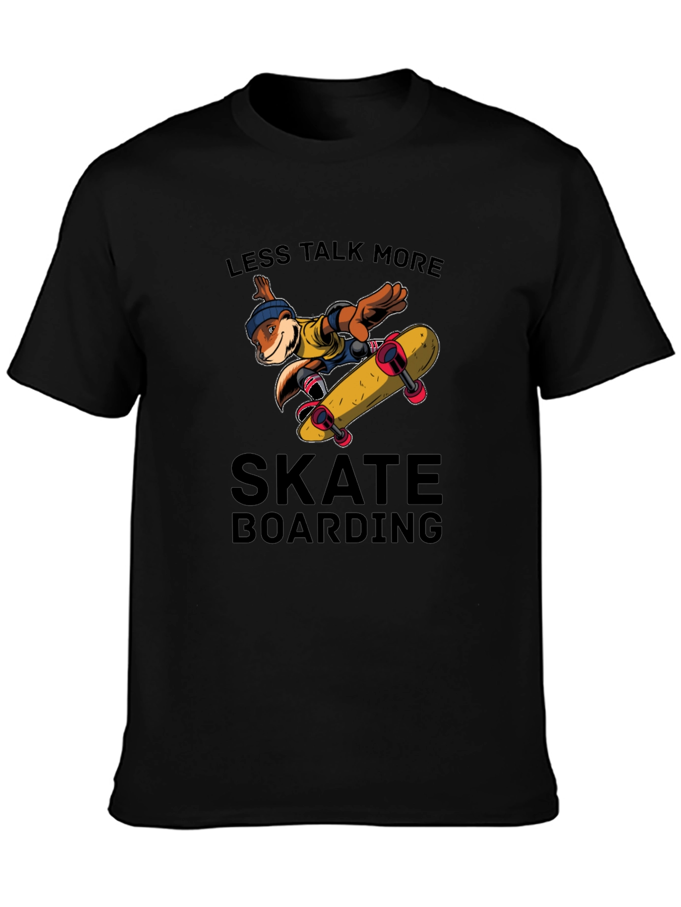 Skateboarding Otter Graphic T-Shirt