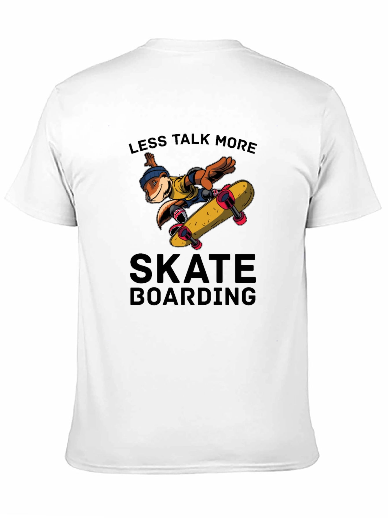 Skateboarding Otter Graphic T-Shirt